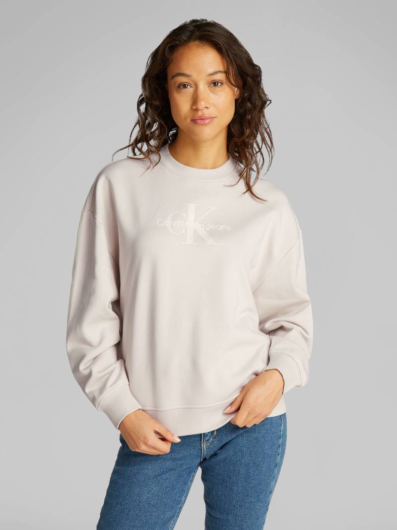 Calvin Klein Jeans Sweatshirt »GLOSSY MONOLOGO REGULAR CREWNECK«, mit Logodruck von Calvin Klein Jeans