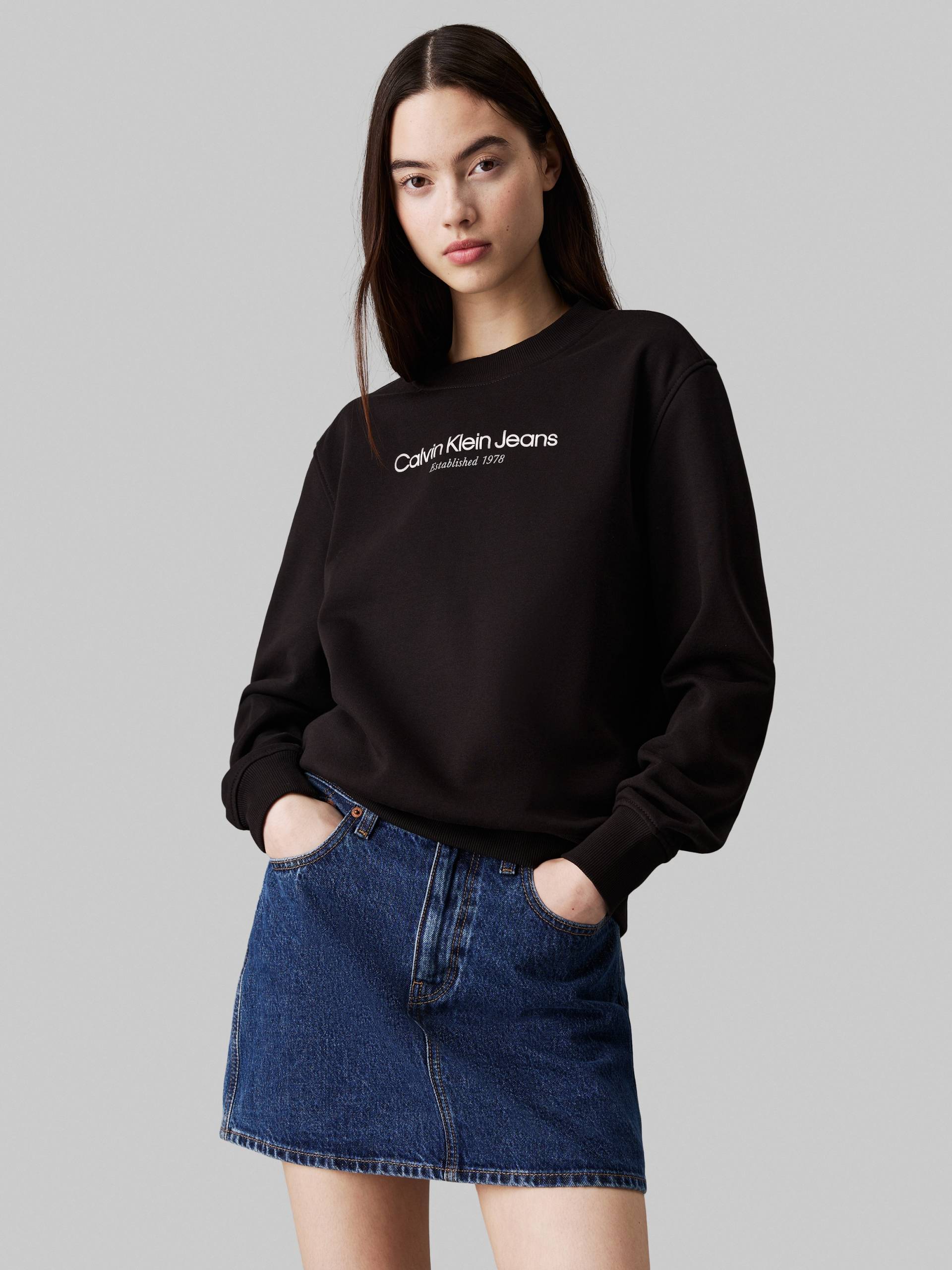 Calvin Klein Jeans Sweatshirt »INSTITUTIONAL GRAPHIC REG CN«, mit Logoschriftzug von Calvin Klein Jeans