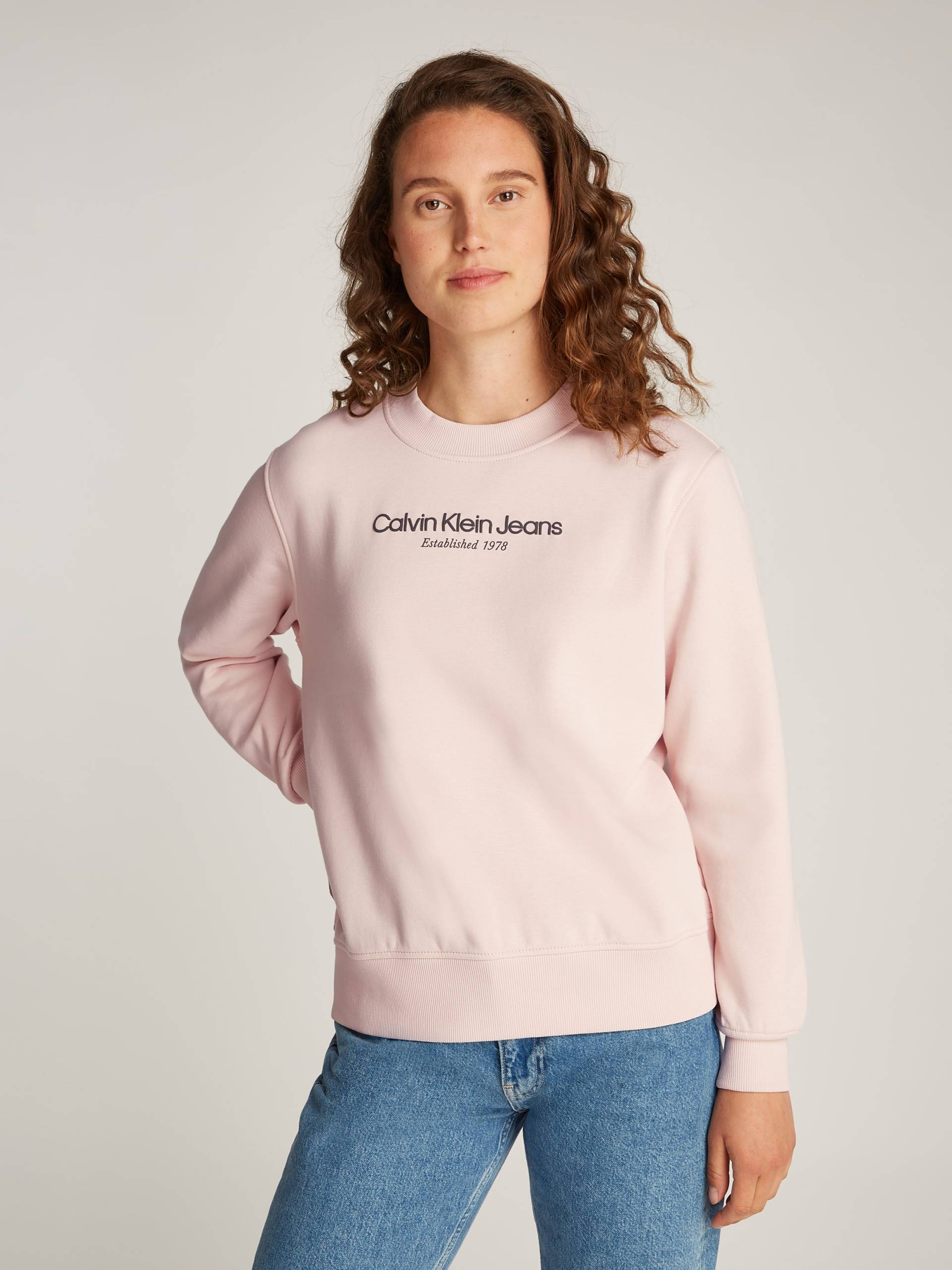 Calvin Klein Jeans Sweatshirt »INSTITUTIONAL GRAPHIC REG CN«, mit Logoschriftzug von Calvin Klein Jeans