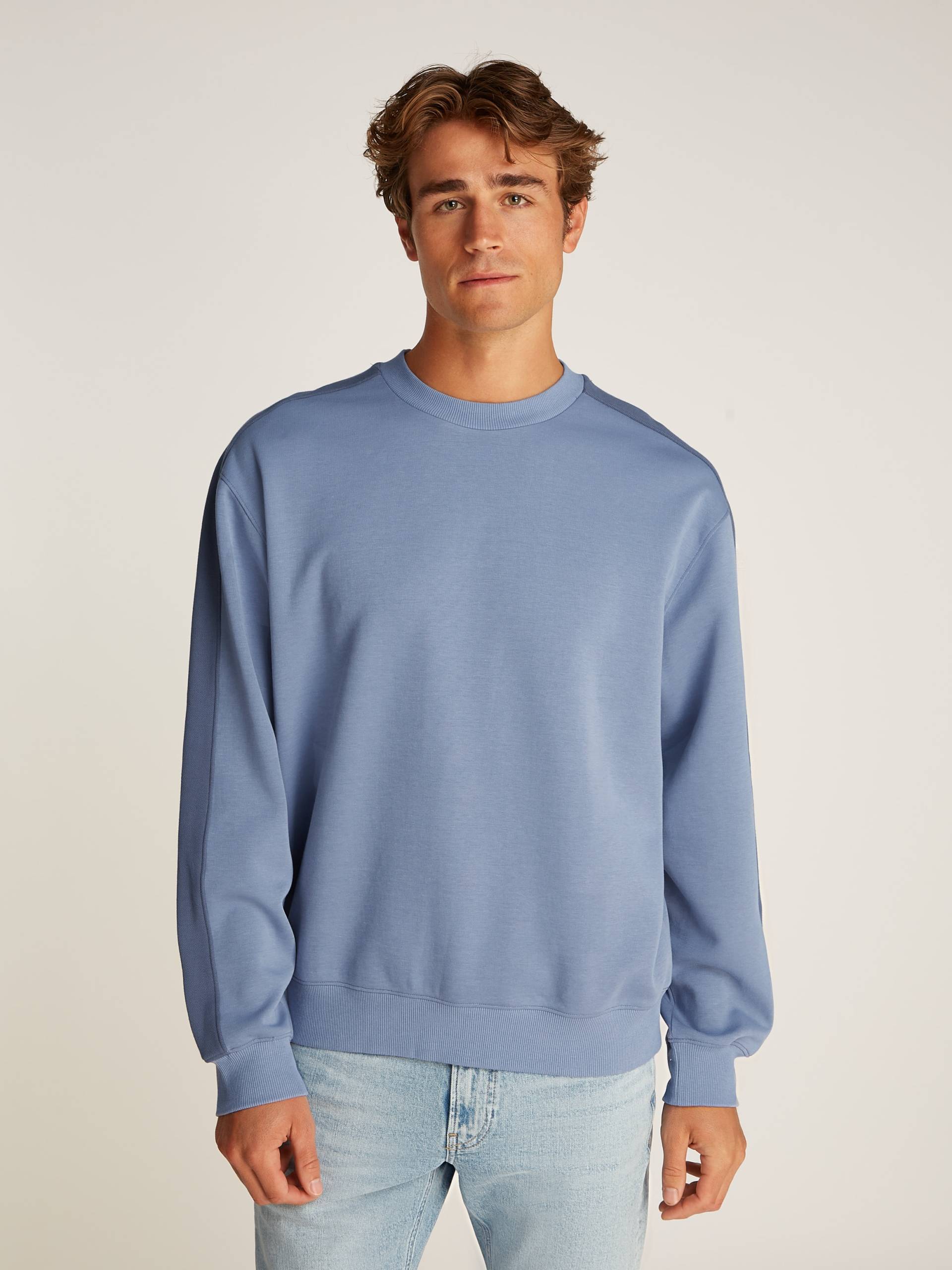 Calvin Klein Jeans Sweatshirt »LOGO TAPE CREW NECK«, mit Logo-Band an den Ärmeln von Calvin Klein Jeans