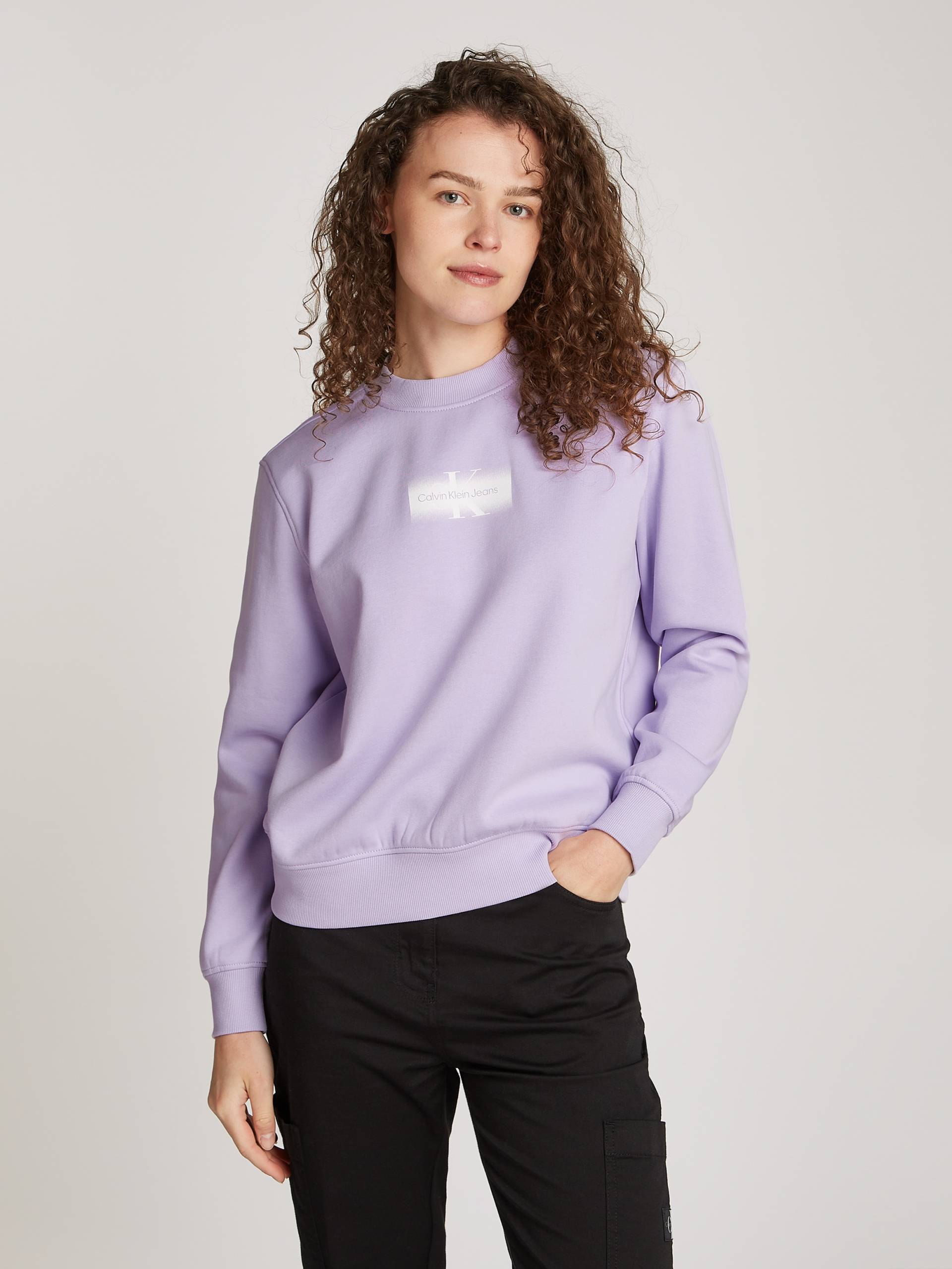 Calvin Klein Jeans Sweatshirt »OUTLINED CK REGULAR CN«, mit Logodruck von Calvin Klein Jeans