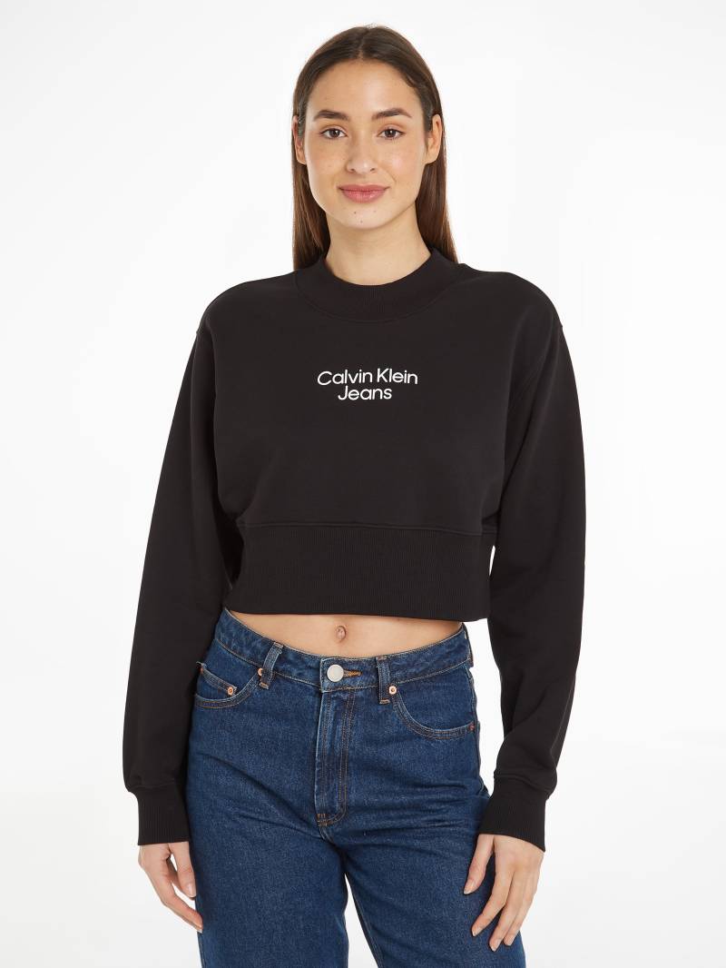 Calvin Klein Jeans Sweatshirt »STACKED INSTITUTIONAL CREWNECK«, mit Logoprägung von Calvin Klein Jeans