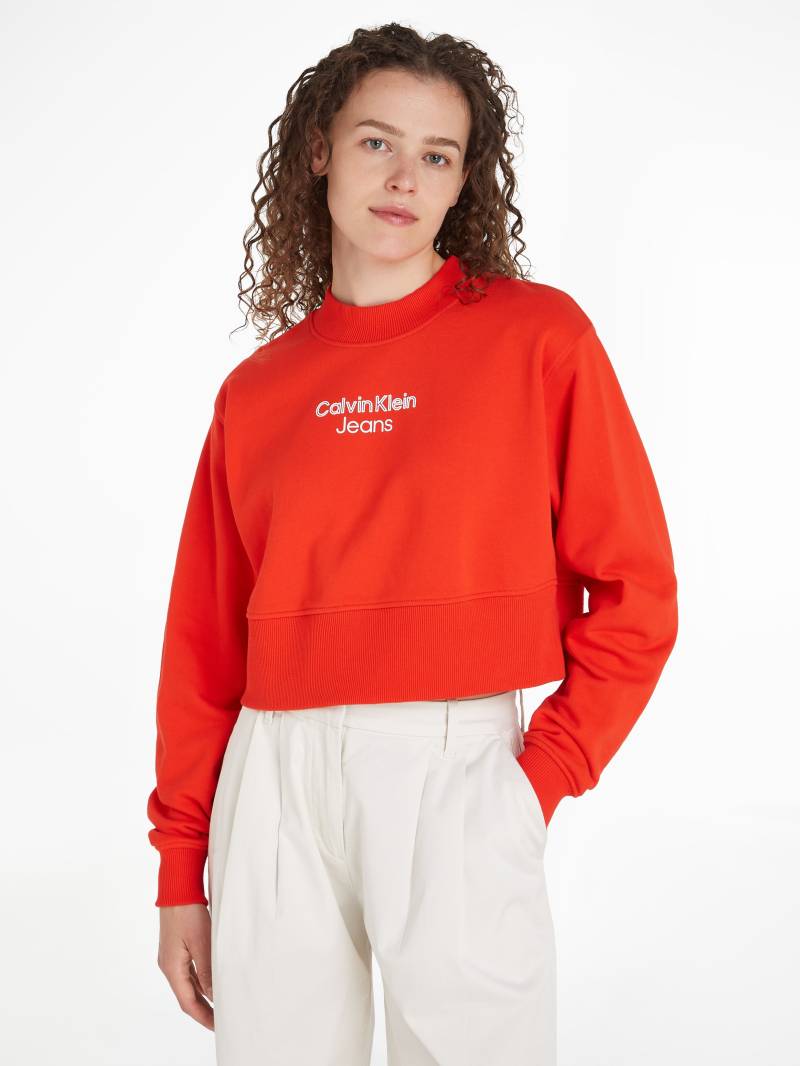 Calvin Klein Jeans Sweatshirt »STACKED INSTITUTIONAL CREWNECK«, mit Logoprägung von Calvin Klein Jeans