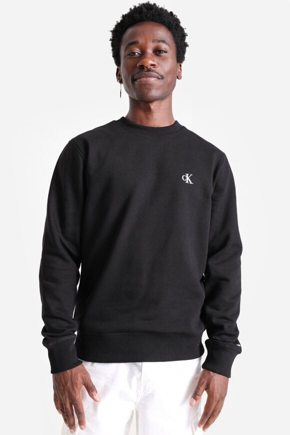 Calvin Klein Jeans Sweatshirt | Schwarz + Weiss | Herren  | L von Calvin Klein Jeans