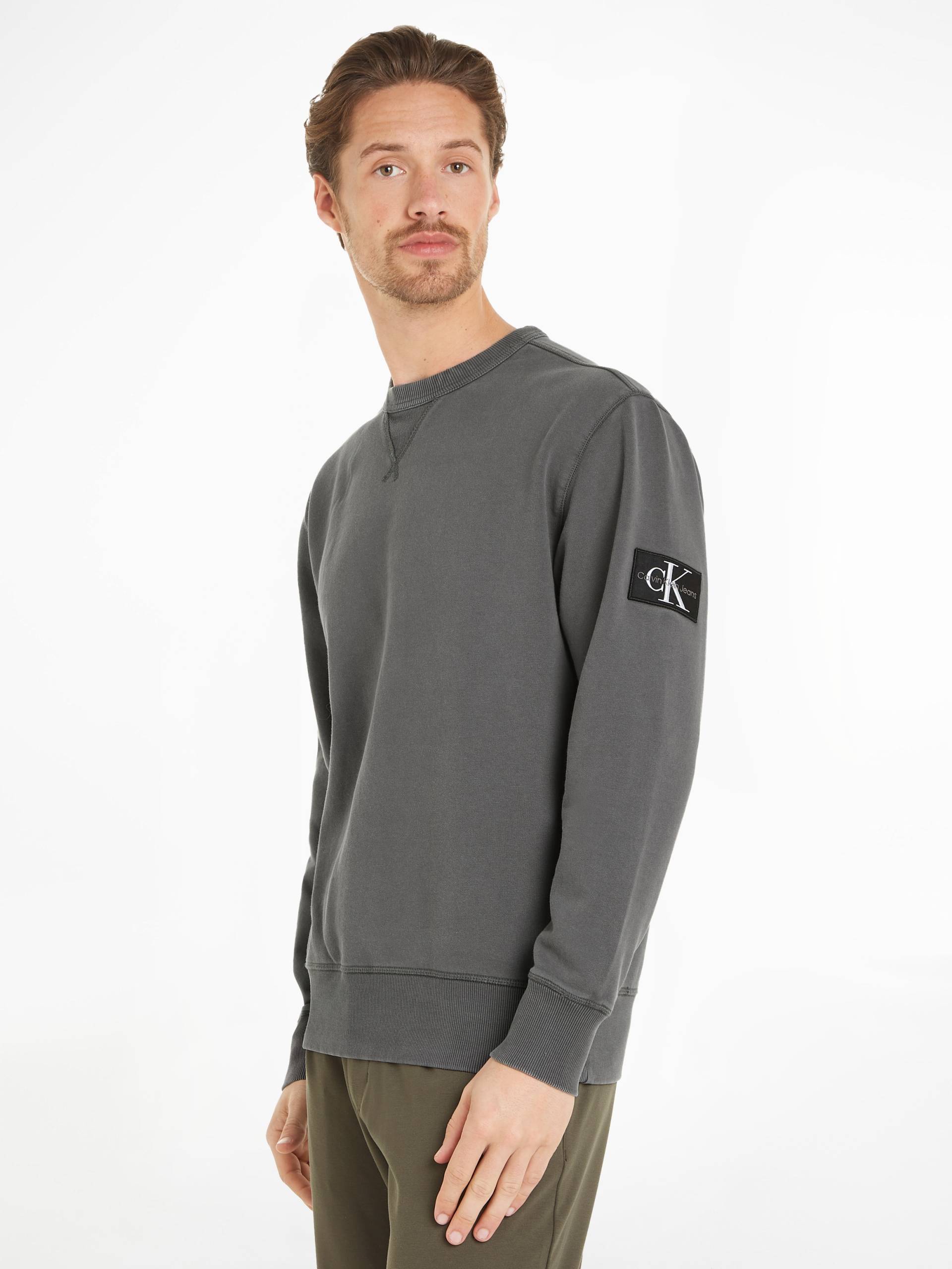 Calvin Klein Jeans Sweatshirt »WASHED BADGE CREW NECK«, mit Logopatch von Calvin Klein Jeans