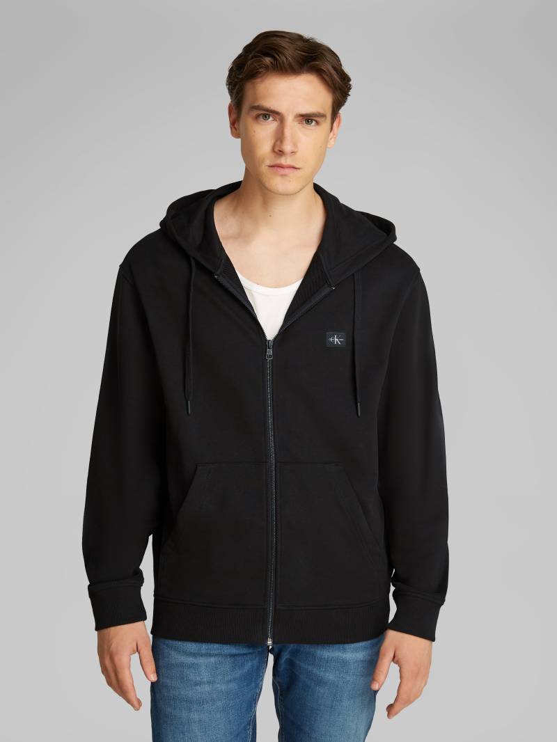 Calvin Klein Jeans Sweatjacke »WOVEN LABEL ZIP THROUGH HOODIE«, mit Logopatch von Calvin Klein Jeans