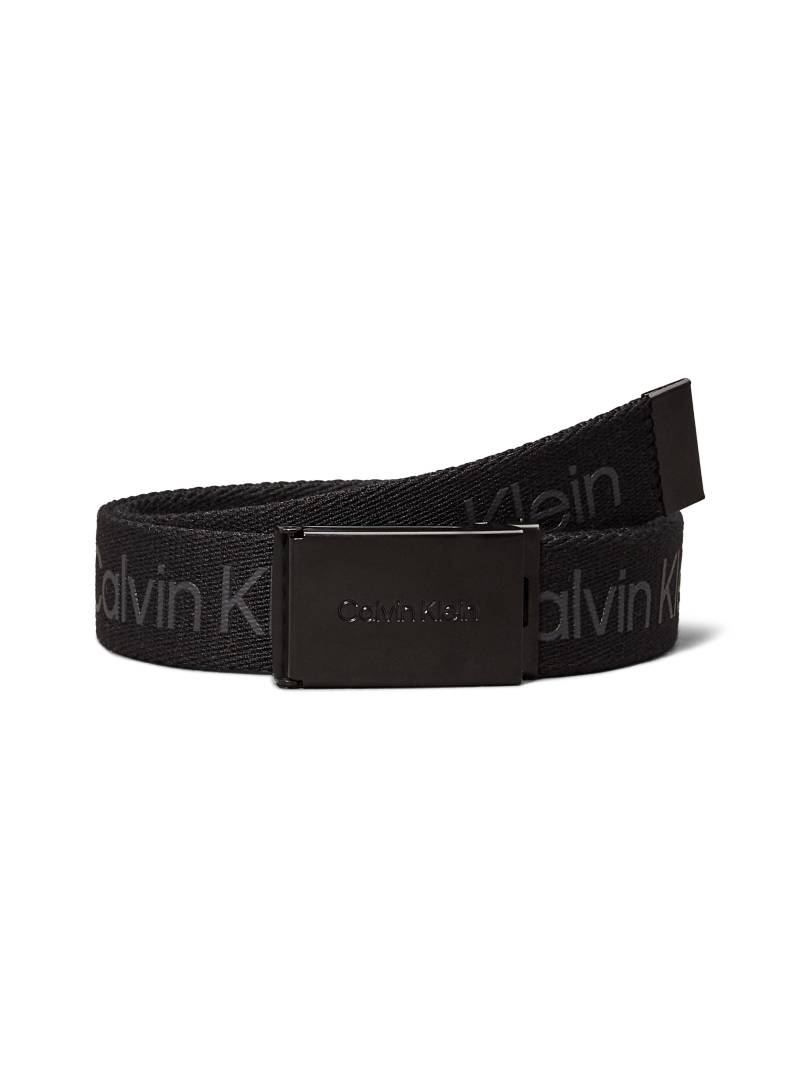 Calvin Klein Jeans Synthetikgürtel »CALVIN LOGO CANVAS BELT«, Logodrucke, Koppelschliesse von Calvin Klein Jeans