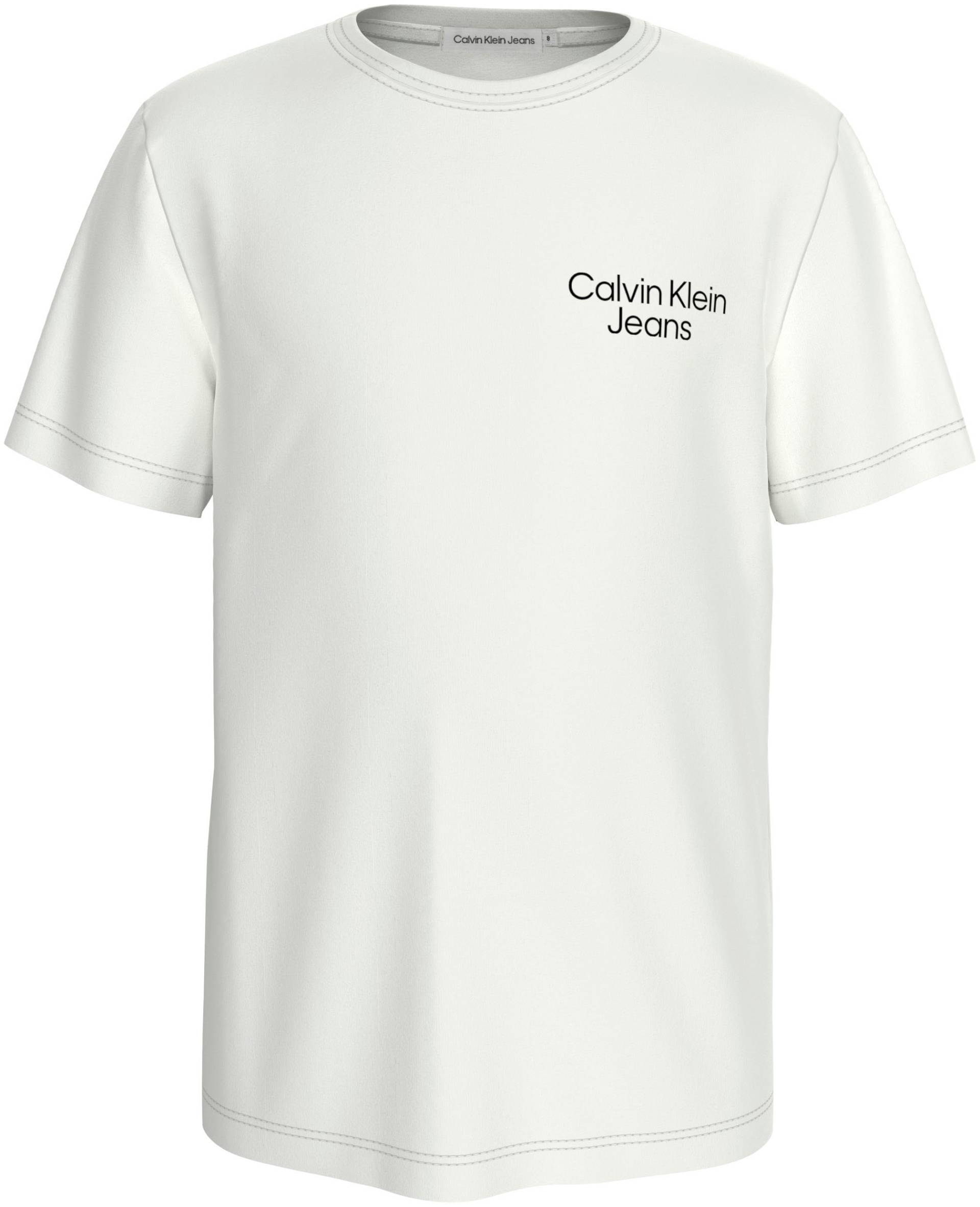 Calvin Klein Jeans T-Shirt, für Kinder bis 16 Jahre und mit Calvin Klein Logoschriftzug von Calvin Klein Jeans