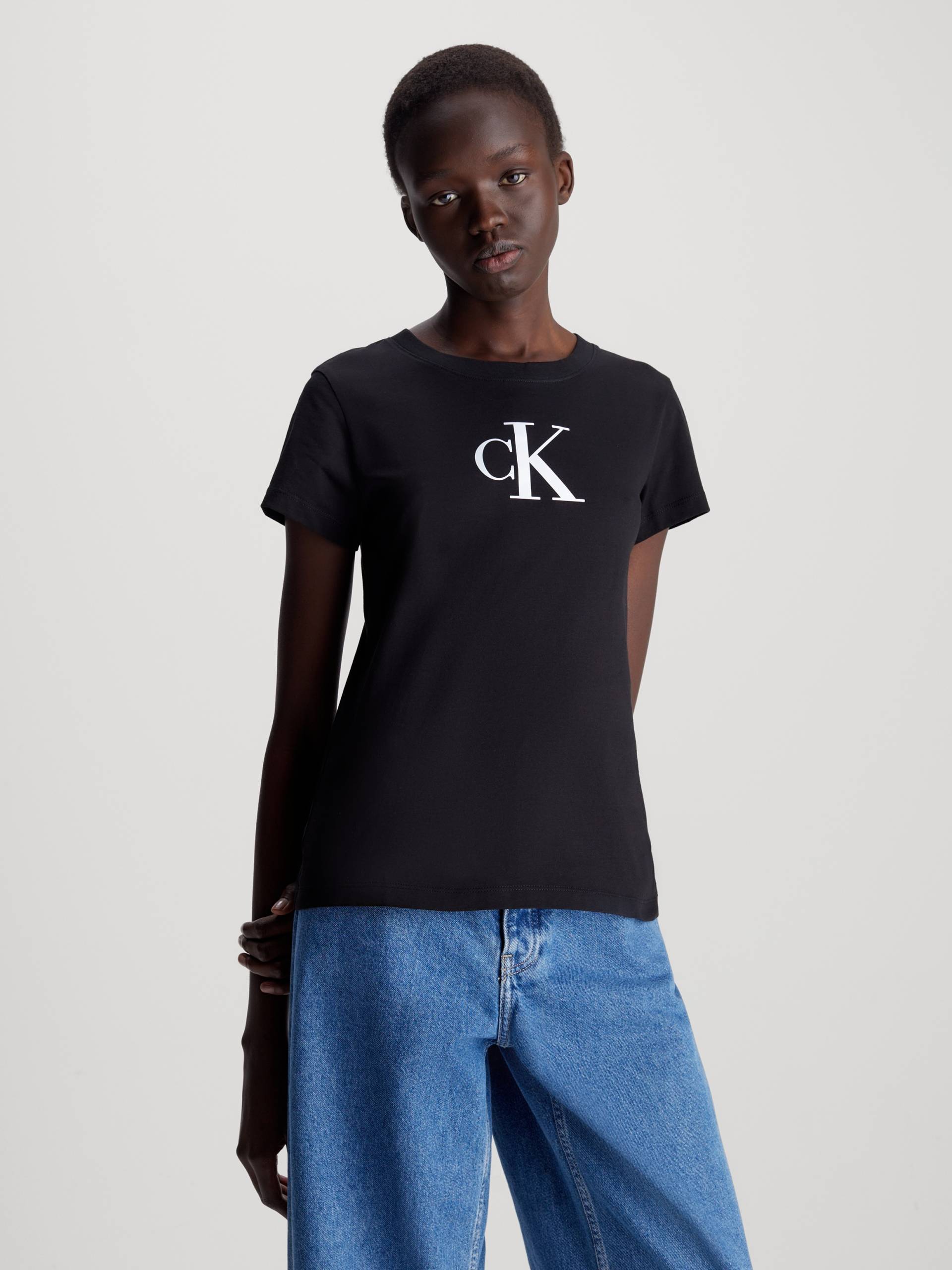 Calvin Klein Jeans T-Shirt, mit Logomarkenlabel von Calvin Klein Jeans