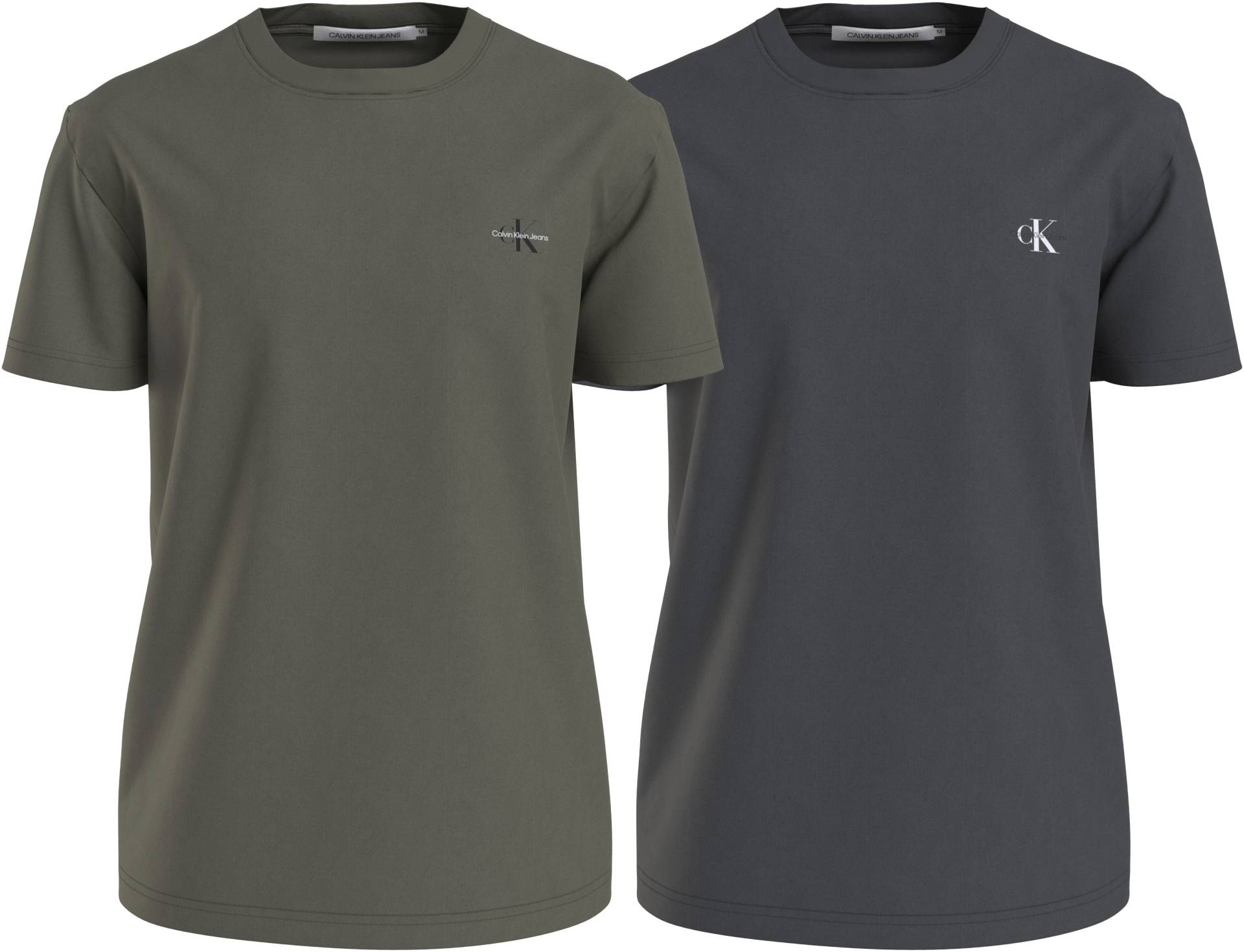 Calvin Klein Jeans T-Shirt »2 PACK MONOLOGO«, mit kleinem Logodruck auf der Brust von Calvin Klein Jeans