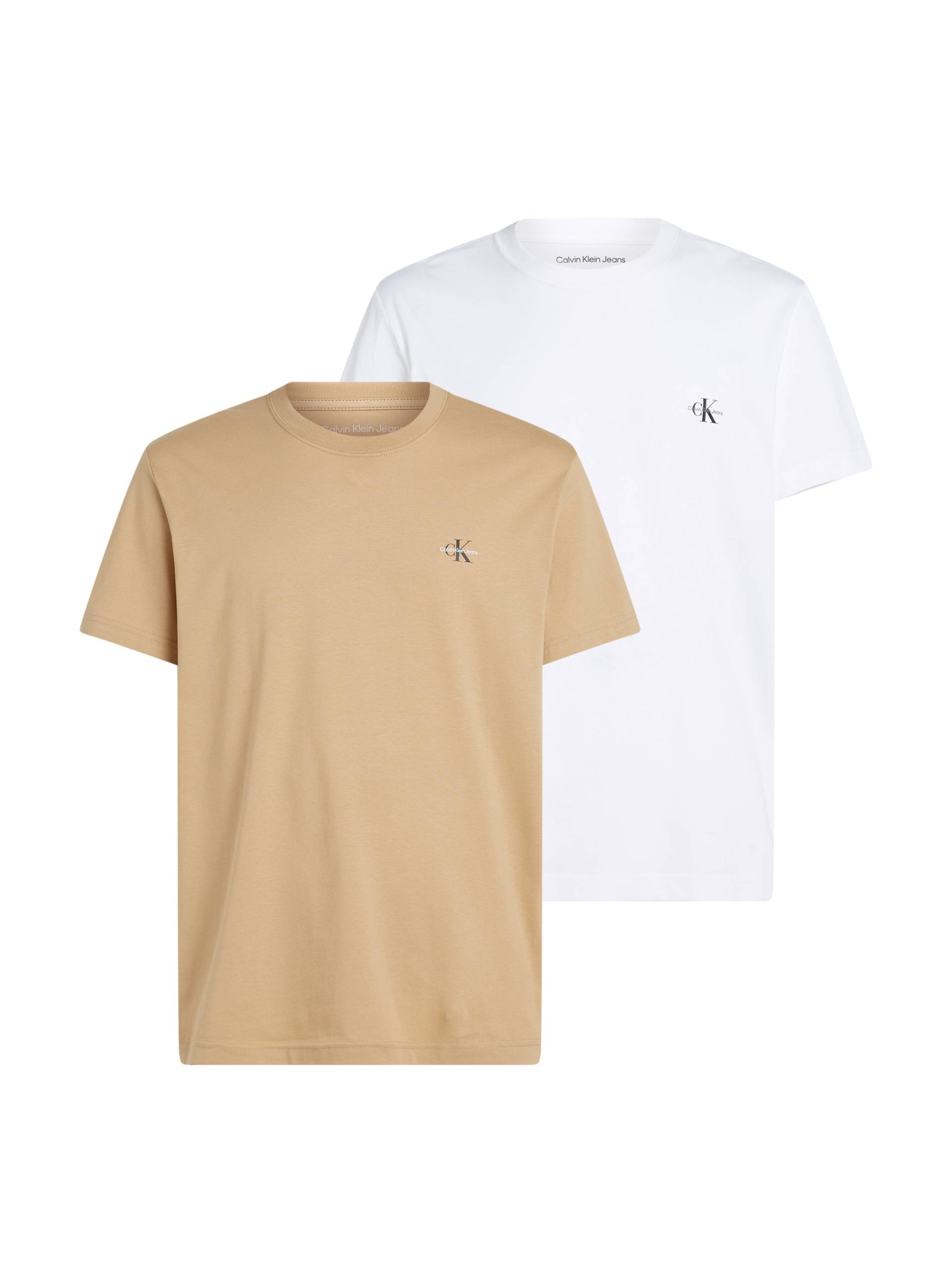 Calvin Klein Jeans T-Shirt »2 PACK MONOLOGO«, mit kleinem Logodruck auf der Brust von Calvin Klein Jeans