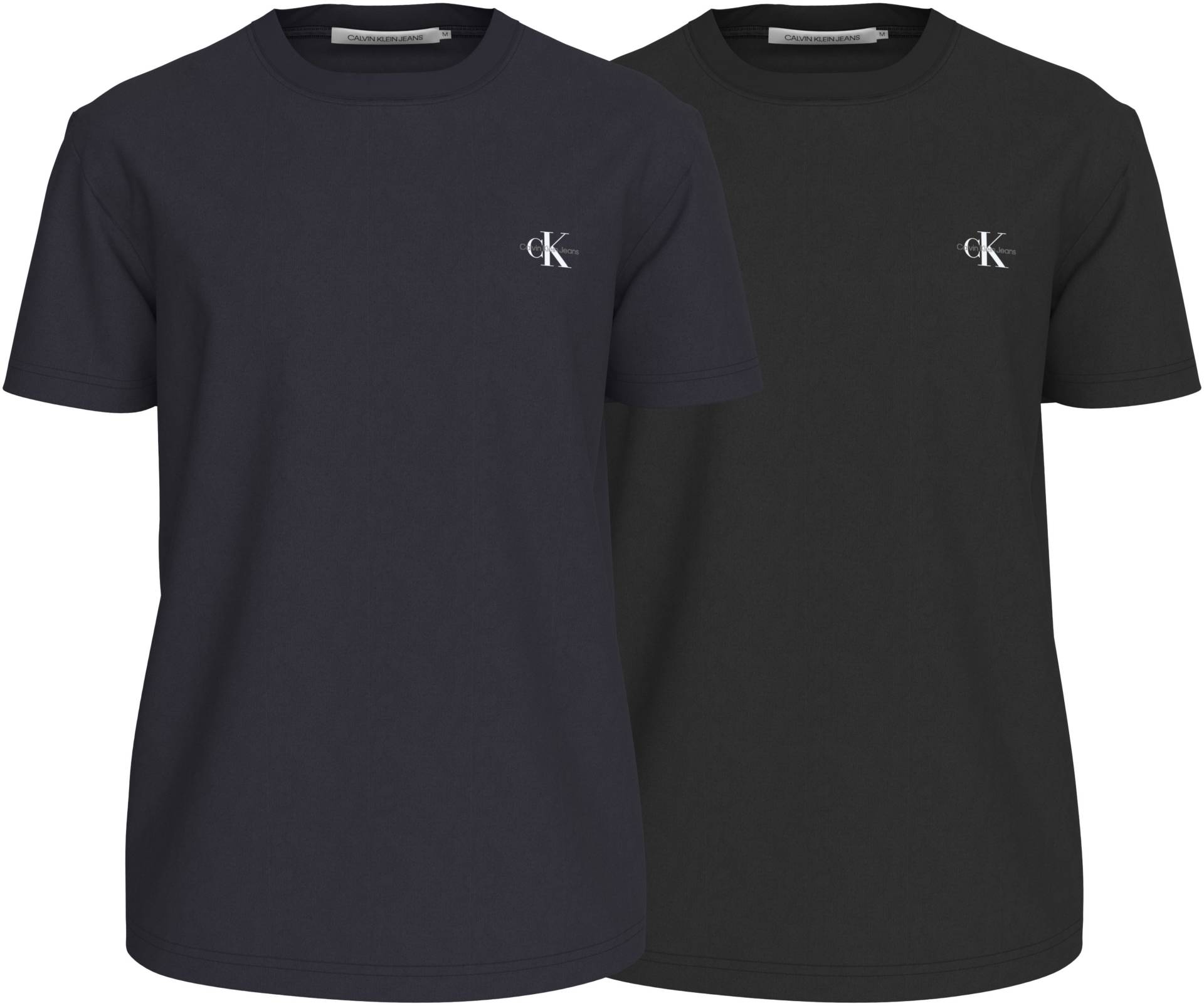 Calvin Klein Jeans T-Shirt »2 PACK MONOLOGO«, mit kleinem Logodruck auf der Brust von Calvin Klein Jeans