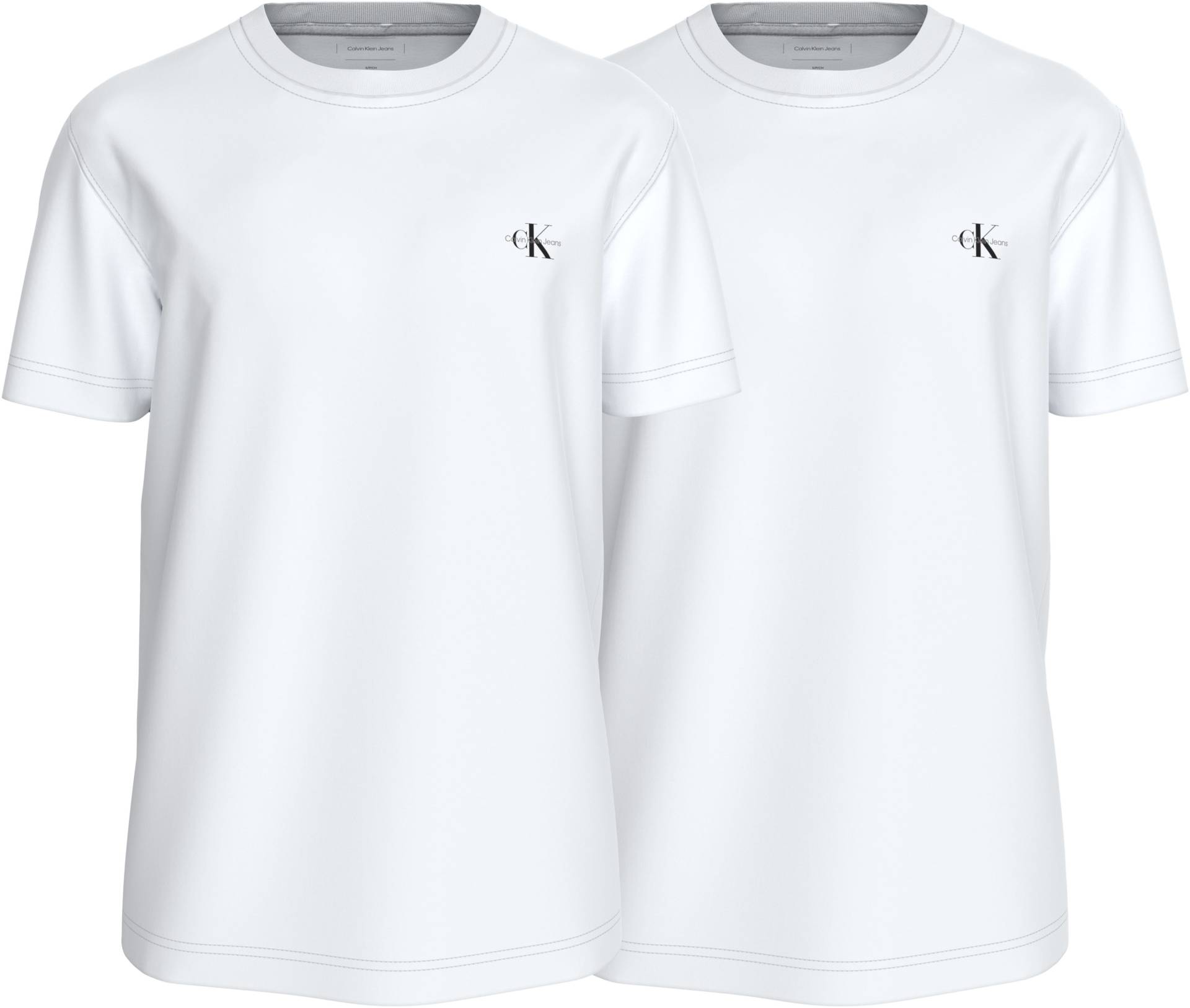 Calvin Klein Jeans T-Shirt »2 PACK MONOLOGO«, mit kleinem Logodruck auf der Brust von Calvin Klein Jeans