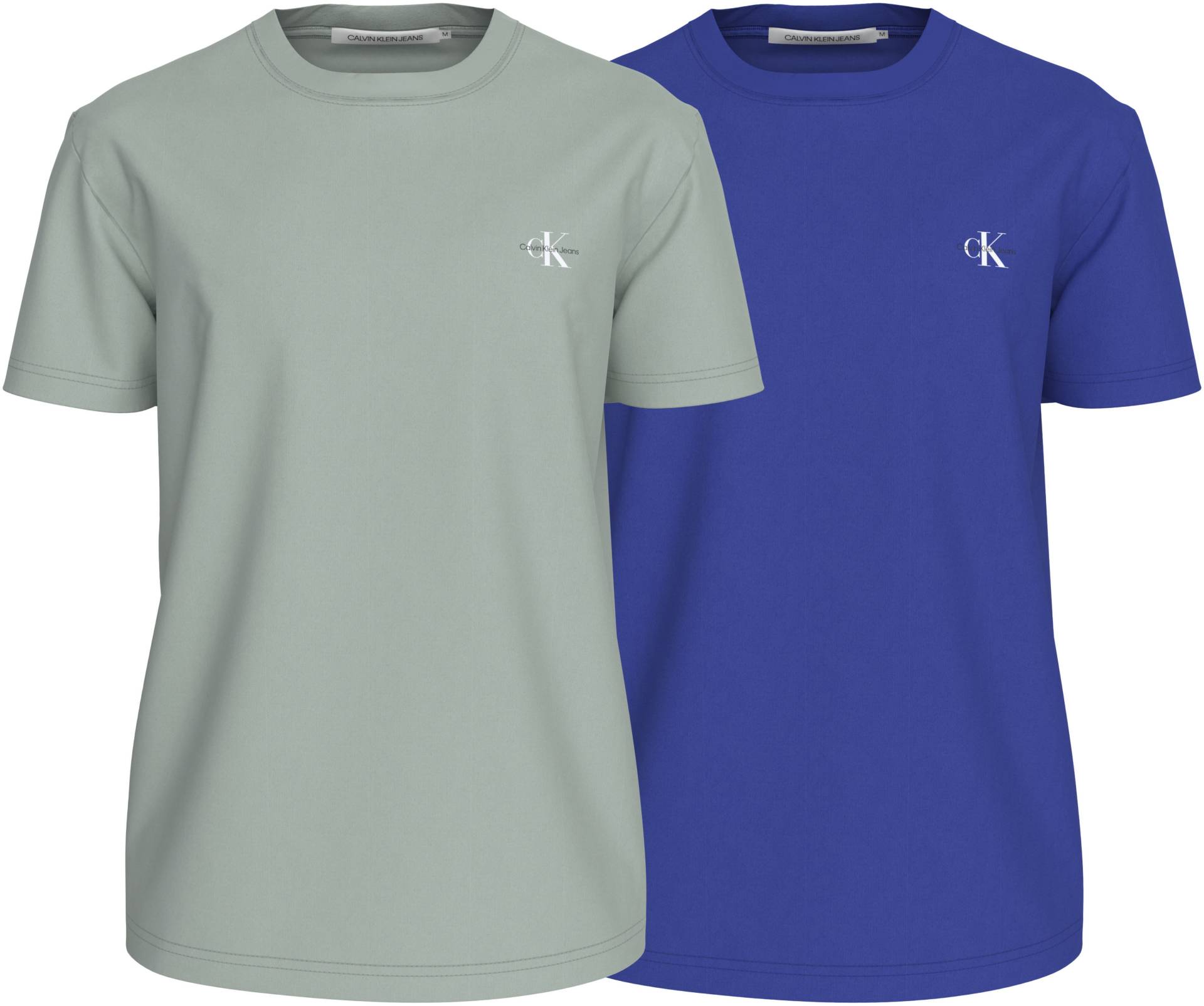 Calvin Klein Jeans T-Shirt »2 PACK MONOLOGO«, mit kleinem Logodruck auf der Brust von Calvin Klein Jeans