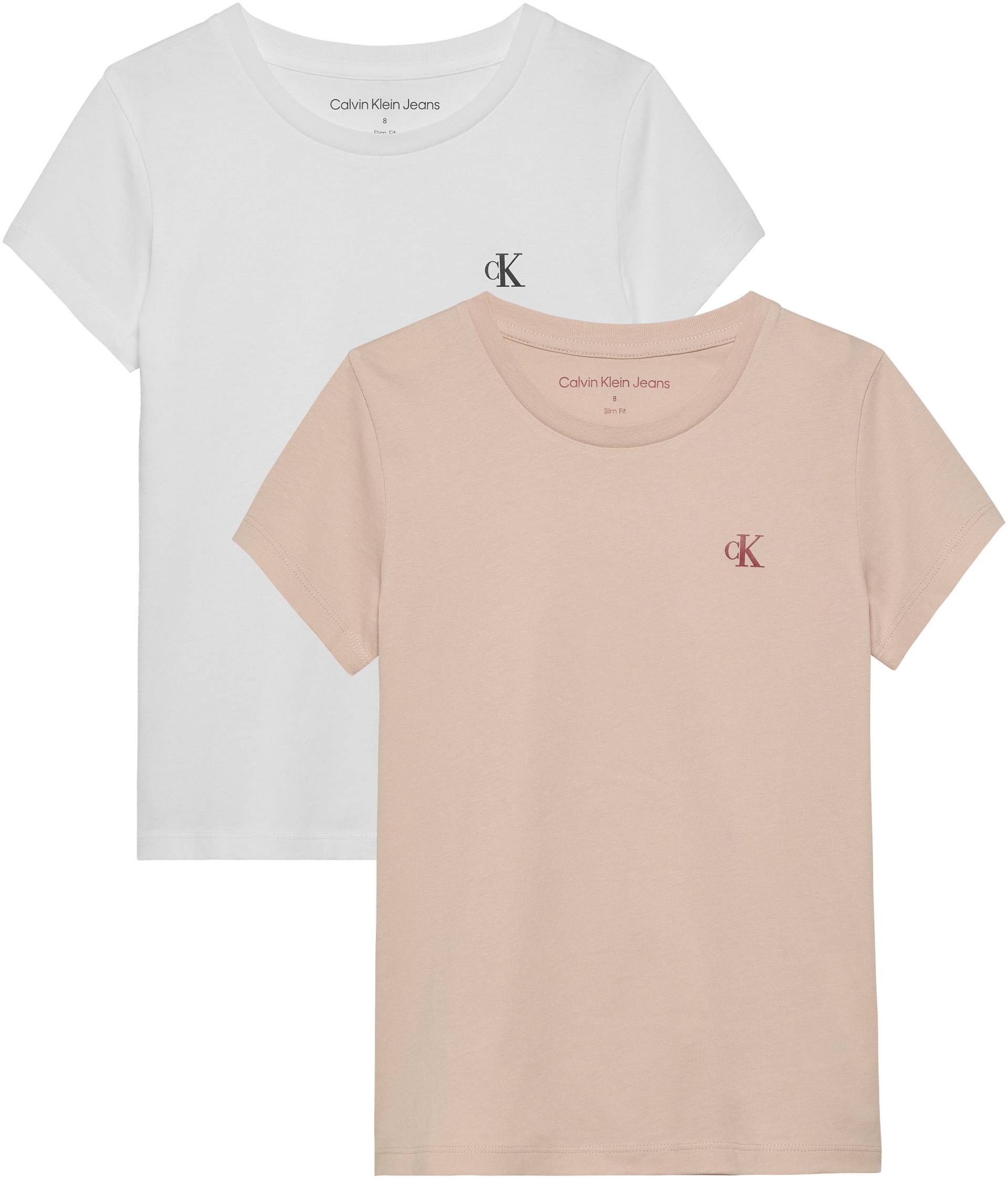 Calvin Klein Jeans T-Shirt »2-PACK SLIM MONOGRAM TOP«, für Kinder bis 16 Jahre von Calvin Klein Jeans