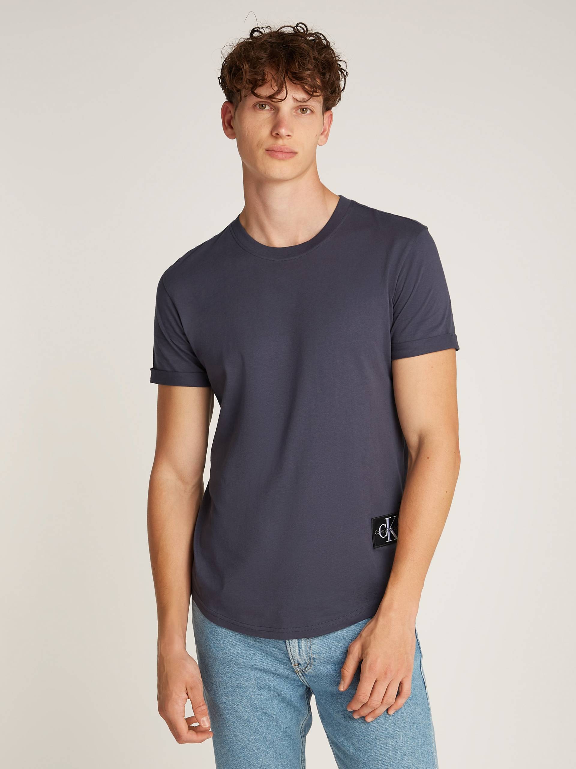 Calvin Klein Jeans T-Shirt »BADGE TURN UP SLEEVE«, mit Logopatch von Calvin Klein Jeans