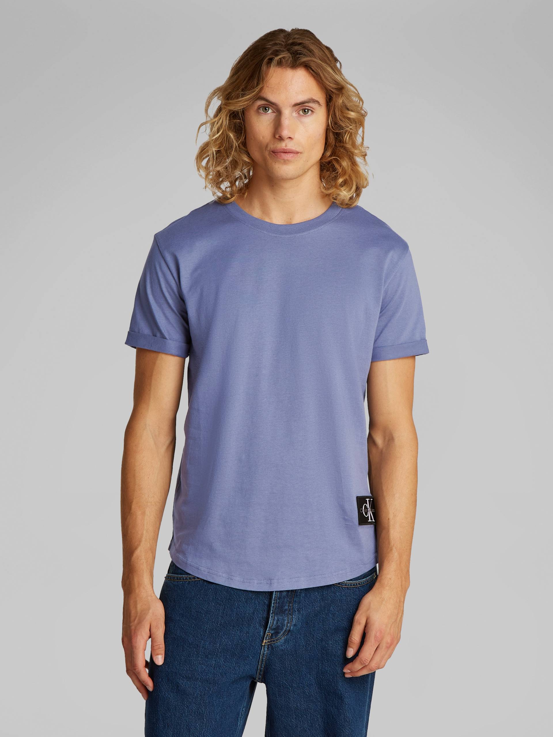 Calvin Klein Jeans T-Shirt »BADGE TURN UP SLEEVE«, mit Logopatch von Calvin Klein Jeans