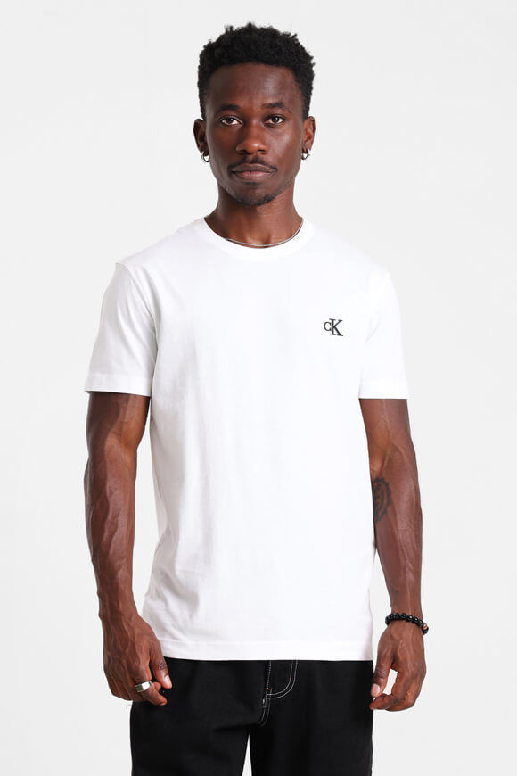 Calvin Klein Jeans T-Shirt | Bright White | Herren  | L von Calvin Klein Jeans