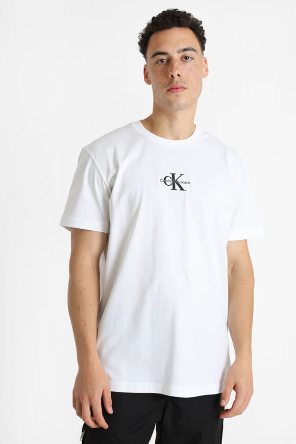 Calvin Klein Jeans T-Shirt | Bright White | Herren  | S von Calvin Klein Jeans