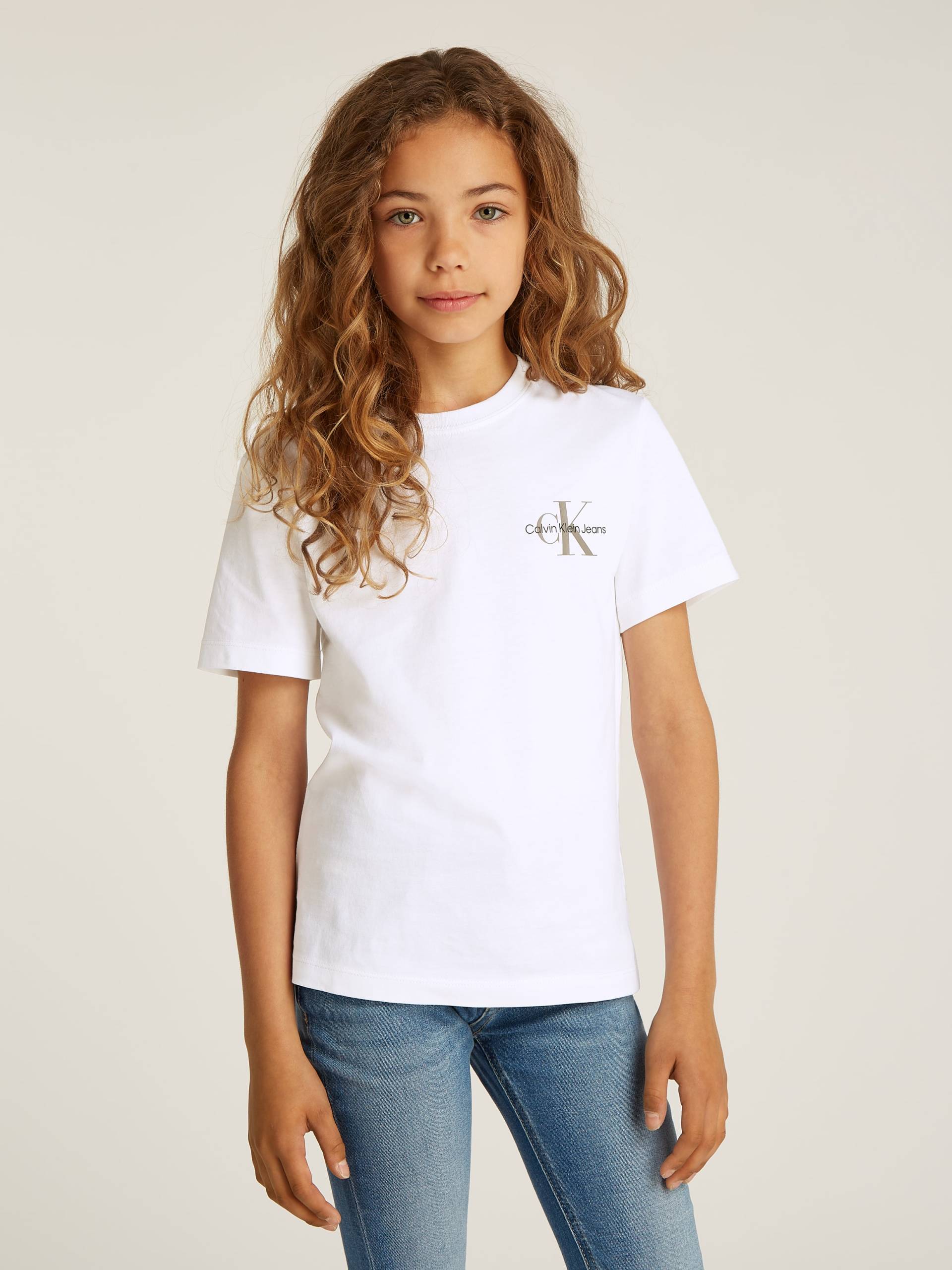 Calvin Klein Jeans T-Shirt »Chest Monologo Ss T-Shirt«, für Kinder bis 16 Jahre und mit Logodruck von Calvin Klein Jeans