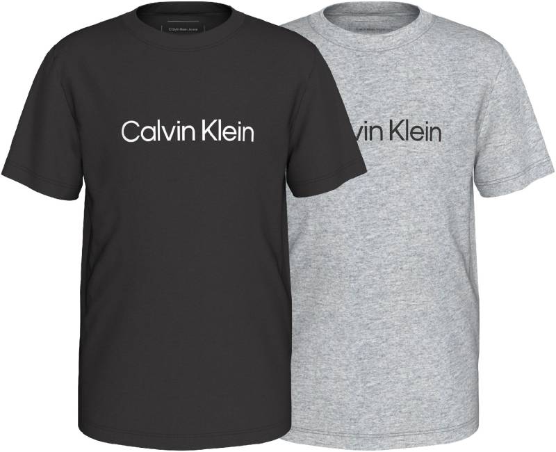 Calvin Klein Jeans T-Shirt »Institutional 2-Pack T-Shirt«, für Kinder bis 16 Jahre und mit Logoschriftzug von Calvin Klein Jeans