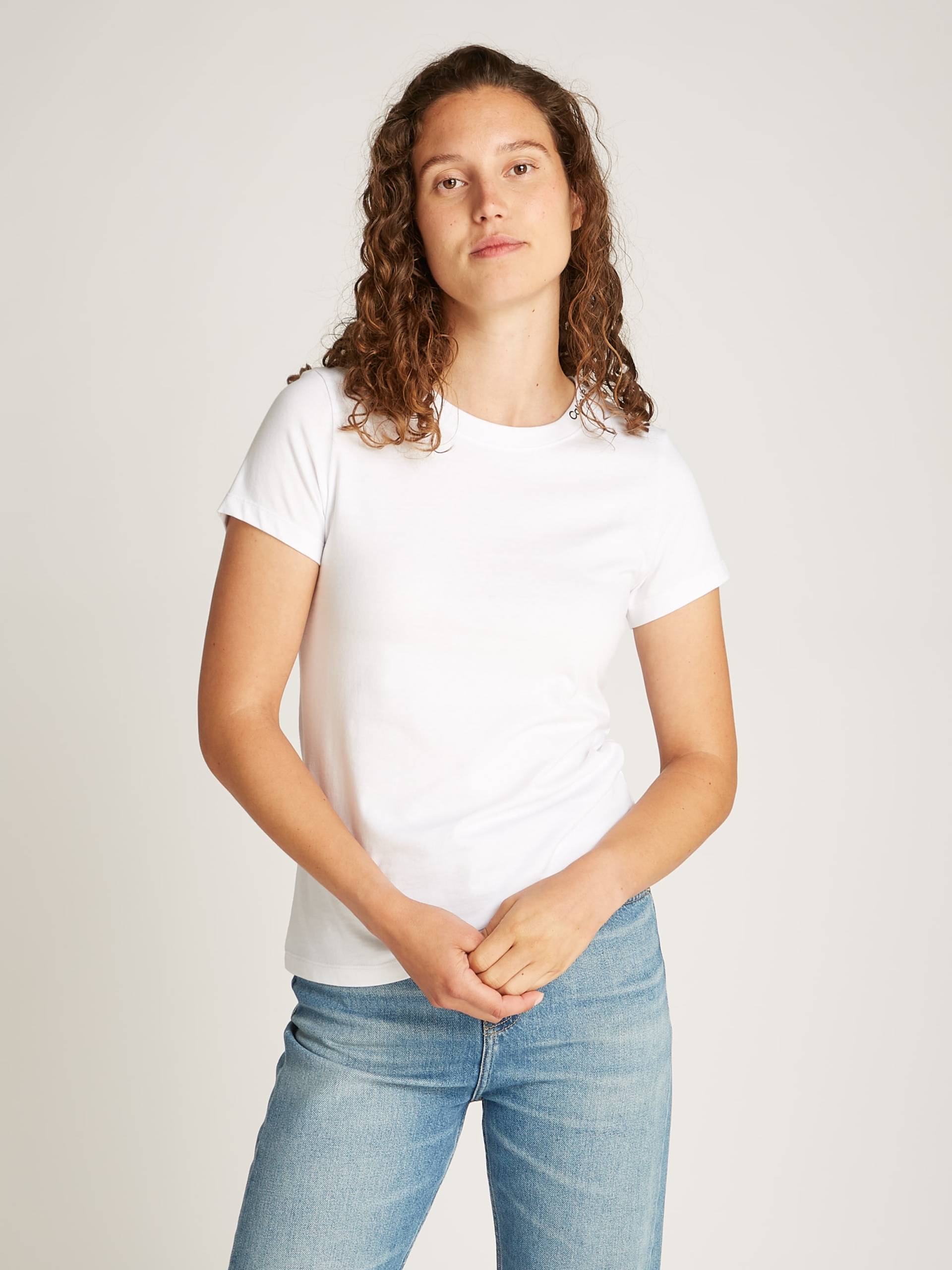 Calvin Klein Jeans T-Shirt »LOGO ELASTIC T-SHIRT«, mit Logostickerei von Calvin Klein Jeans