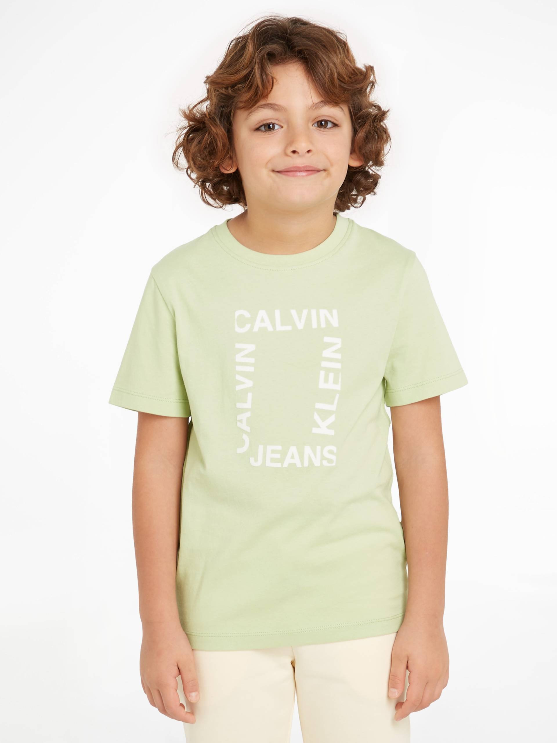 Calvin Klein Jeans T-Shirt »MAXI HERO FLOCK LOGO T-SHIRT«, für Kinder bis 16 Jahre von Calvin Klein Jeans