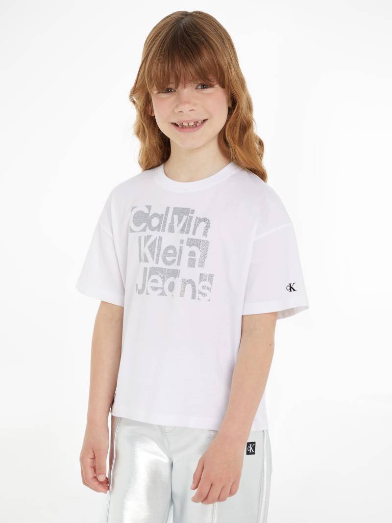 Calvin Klein Jeans T-Shirt »METALLIC CKJ BOXY T-SHIRT«, für Kinder bis 16 Jahre von Calvin Klein Jeans