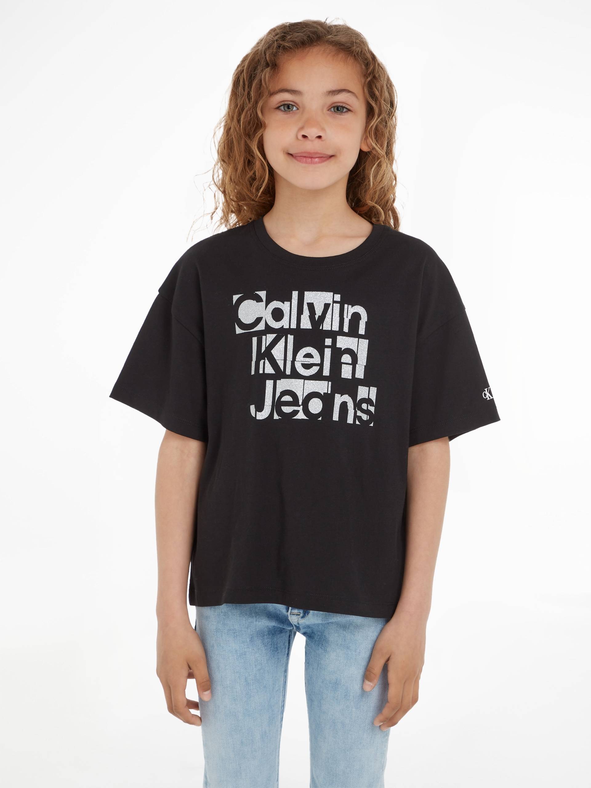 Calvin Klein Jeans T-Shirt »METALLIC CKJ BOXY T-SHIRT«, für Kinder bis 16 Jahre von Calvin Klein Jeans