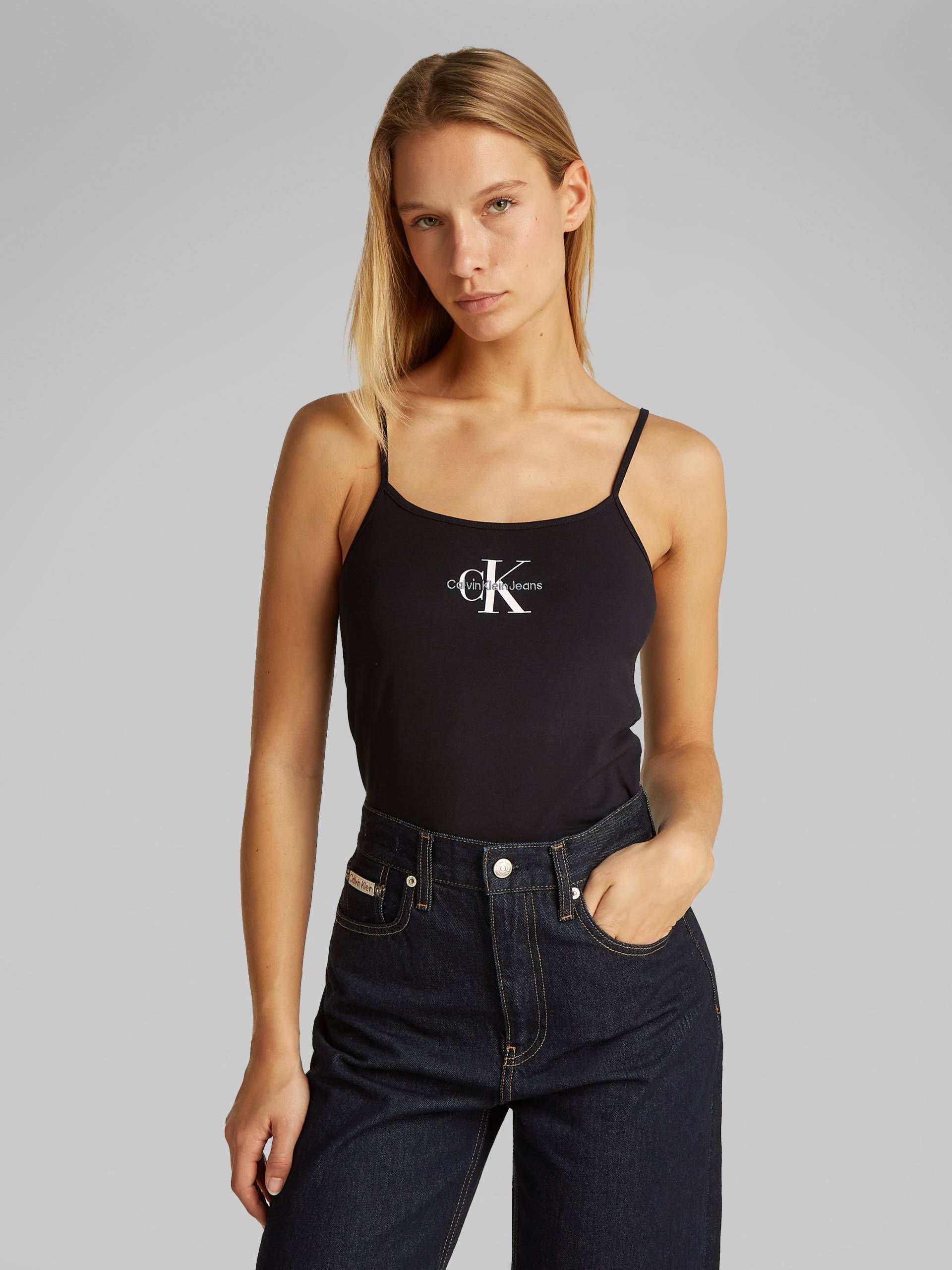 Calvin Klein Jeans T-Shirt »MONOLOGO STRAPPY TANK TOP«, mit Logomarkenpatch von Calvin Klein Jeans