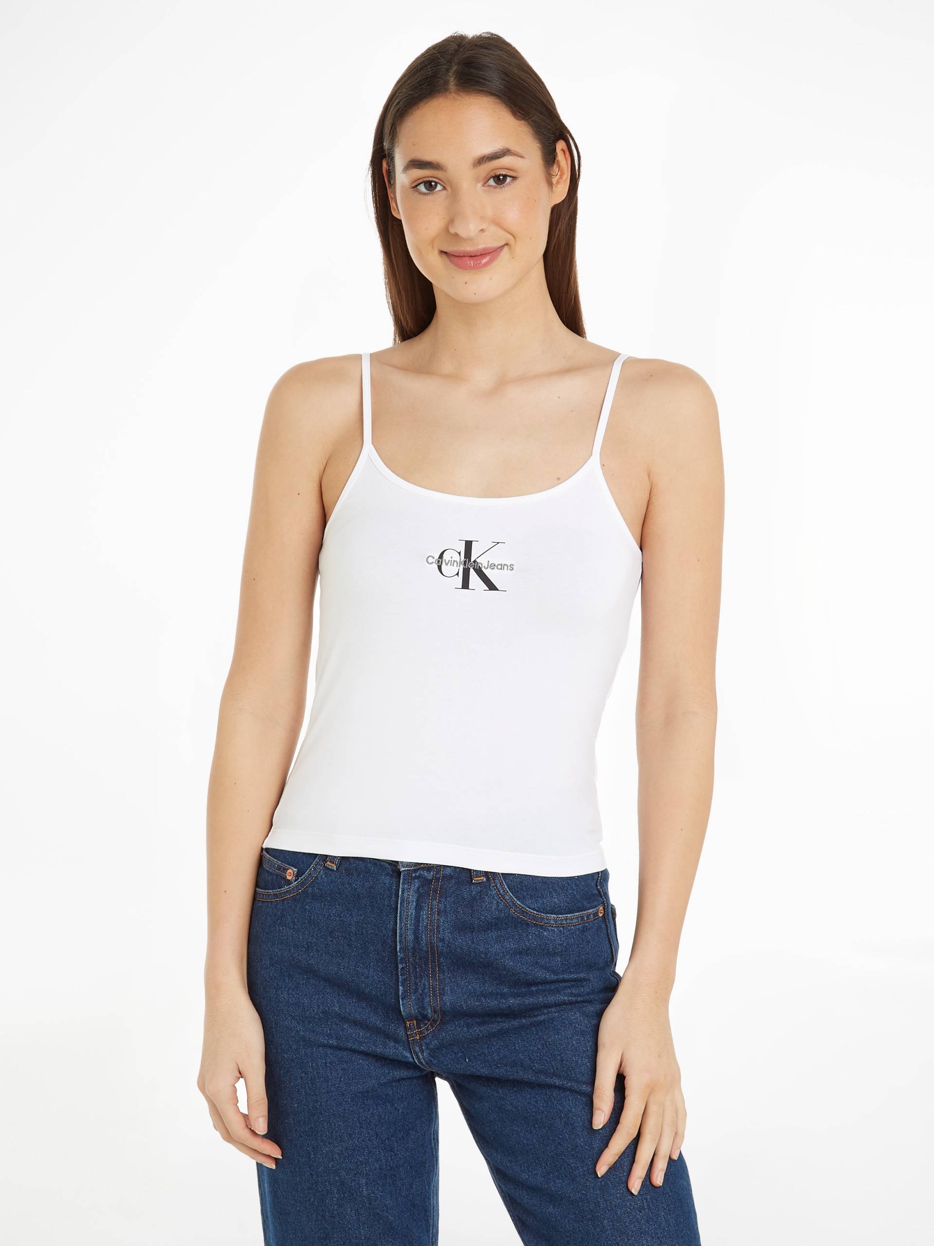 Calvin Klein Jeans T-Shirt »MONOLOGO STRAPPY TANK TOP«, mit Logomarkenpatch von Calvin Klein Jeans