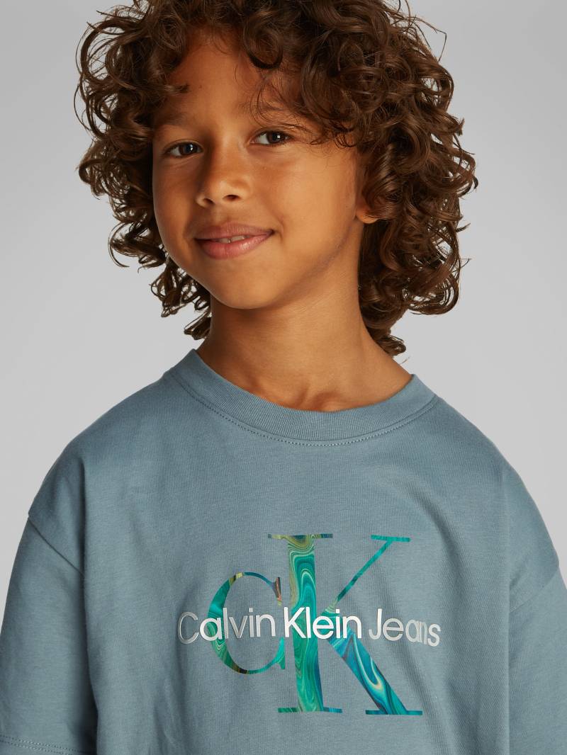 Calvin Klein Jeans T-Shirt »OCEAN SWIRL MONO T-SHIRT«, mit grossem Logodruck von Calvin Klein Jeans