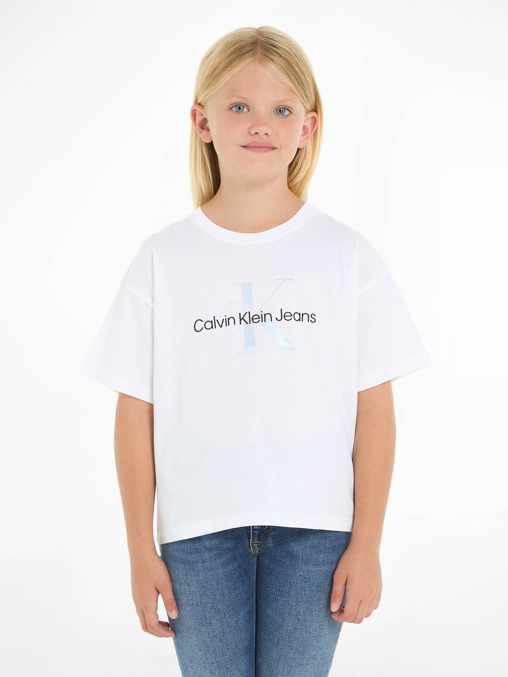 Calvin Klein Jeans T-Shirt »SERENITY MONOGRAM BX SS T-SHIRT«, Kinder bis 16 Jahre von Calvin Klein Jeans