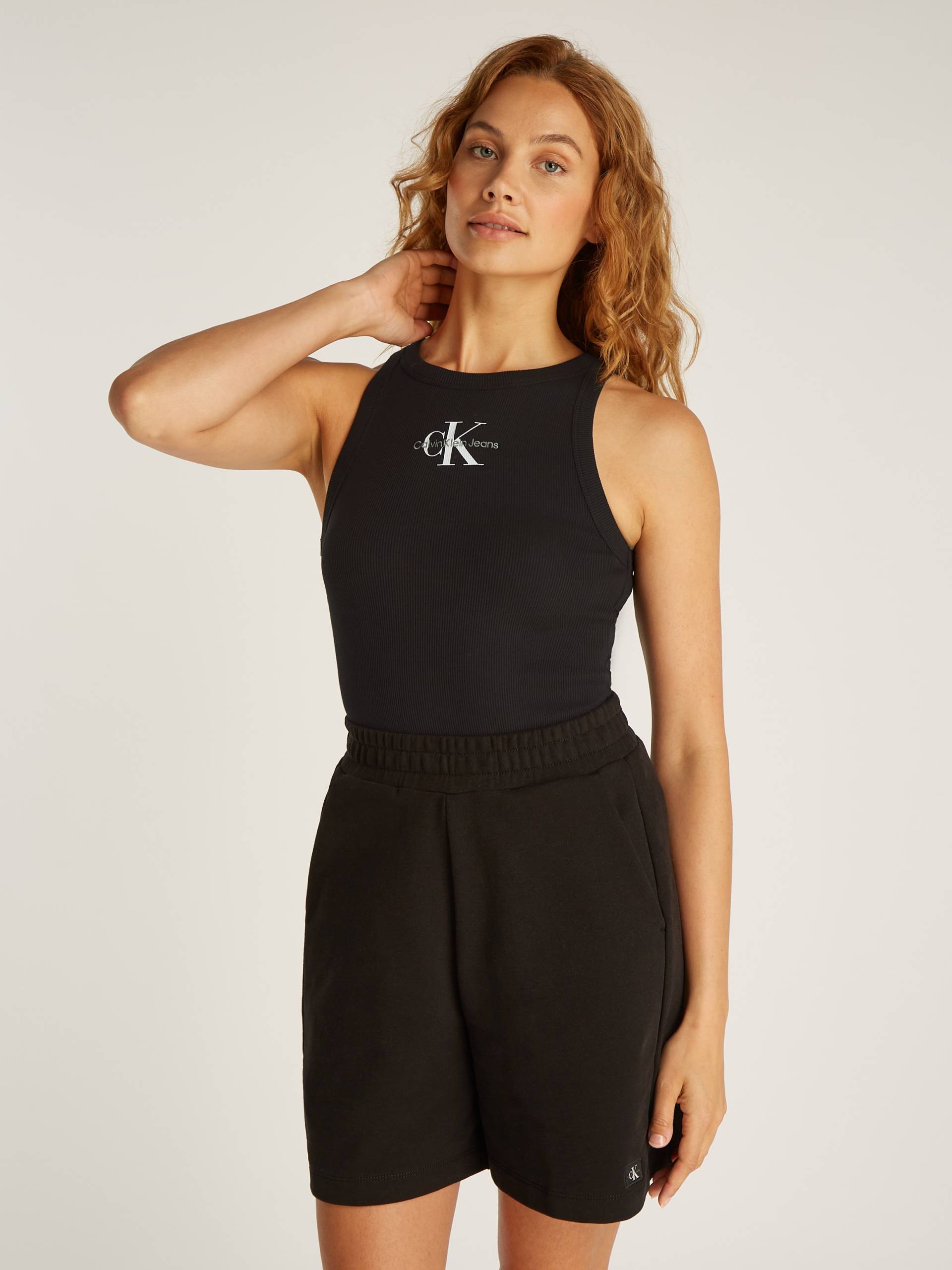 Calvin Klein Jeans Tanktop »MONOLOGO RIB TANK TOP«, mit Logostickerei von Calvin Klein Jeans