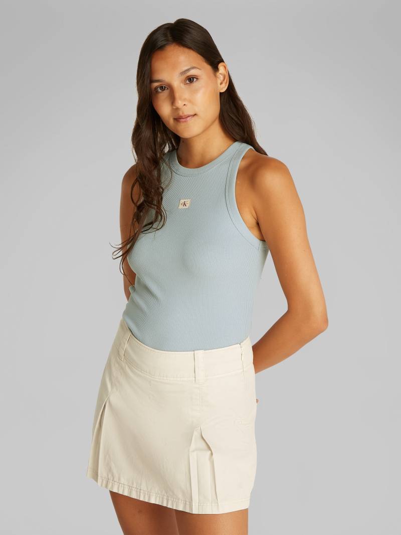 Calvin Klein Jeans Tanktop »WOVEN LABEL RIB TANK TOP«, mit Logo von Calvin Klein Jeans