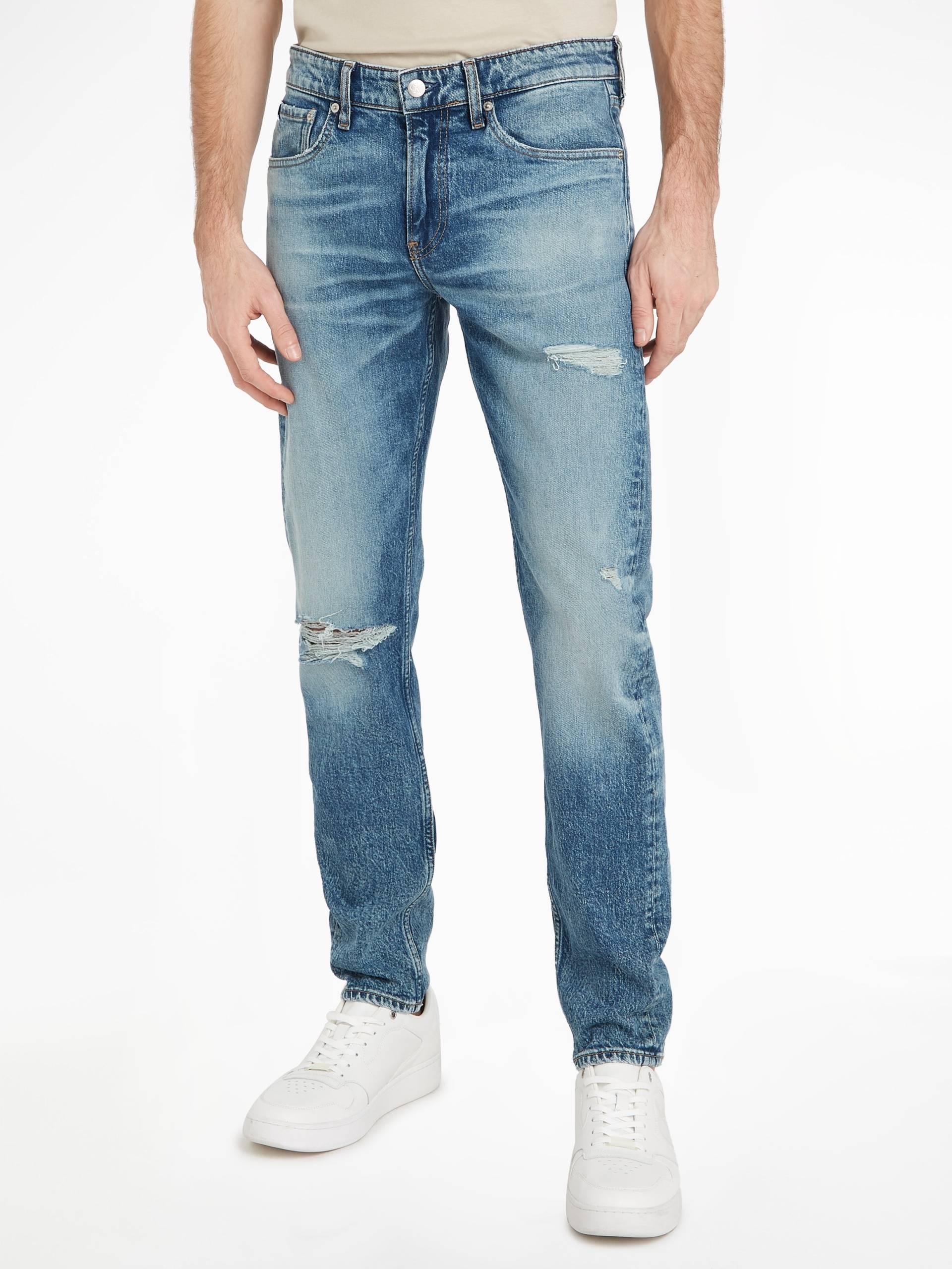 Calvin Klein Jeans Tapered-fit-Jeans »SLIM TAPER«, mit Leder-Badge von Calvin Klein Jeans