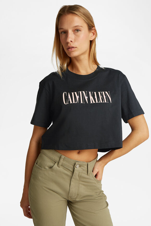 Calvin Klein Jeans Varsity Oversize T-Shirt | Black | Damen  | M von Calvin Klein Jeans