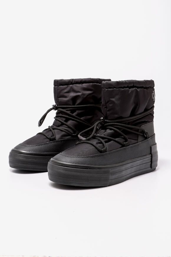 Calvin Klein Jeans Vulc Schneestiefelette Plateau | Triple Black | Damen  | EU40 von Calvin Klein Jeans