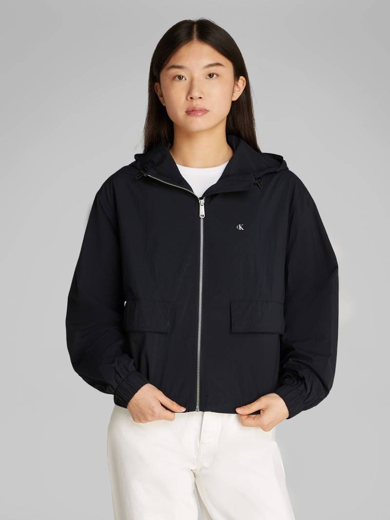 Calvin Klein Jeans Windbreaker »COTTON NYLON WINDBREAKER JACKET«, mit Kapuze, mit Logodruck von Calvin Klein Jeans