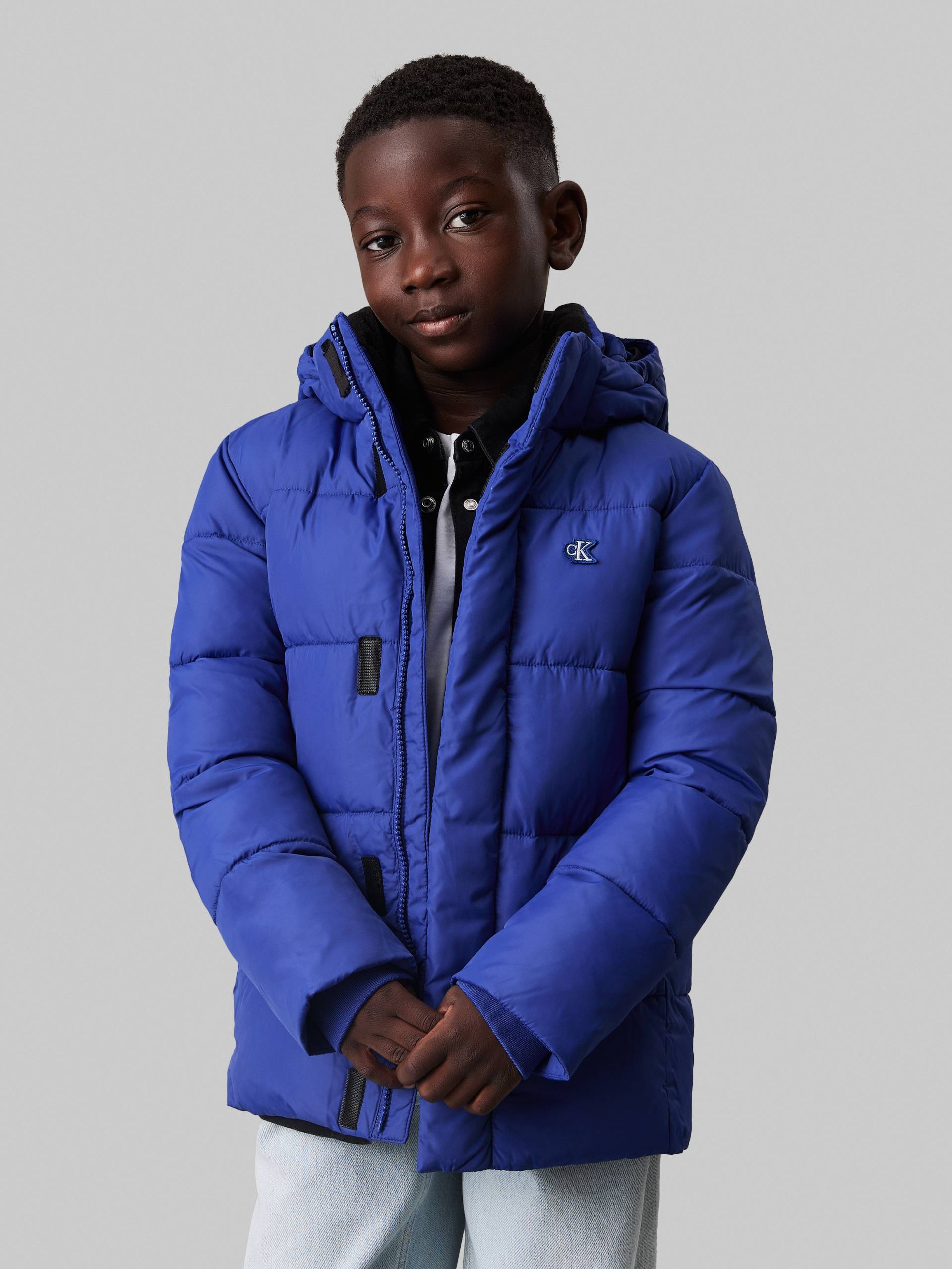 Calvin Klein Jeans Winterjacke »ESSENTIAL PUFFER JACKET«, mit Kapuze, für Kinder bis 16 Jahre und mit Logopatch von Calvin Klein Jeans