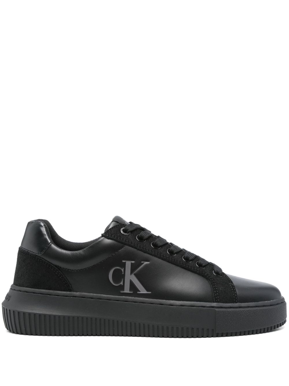 Calvin Klein Jeans debossed-logo sneakers - Black von Calvin Klein Jeans