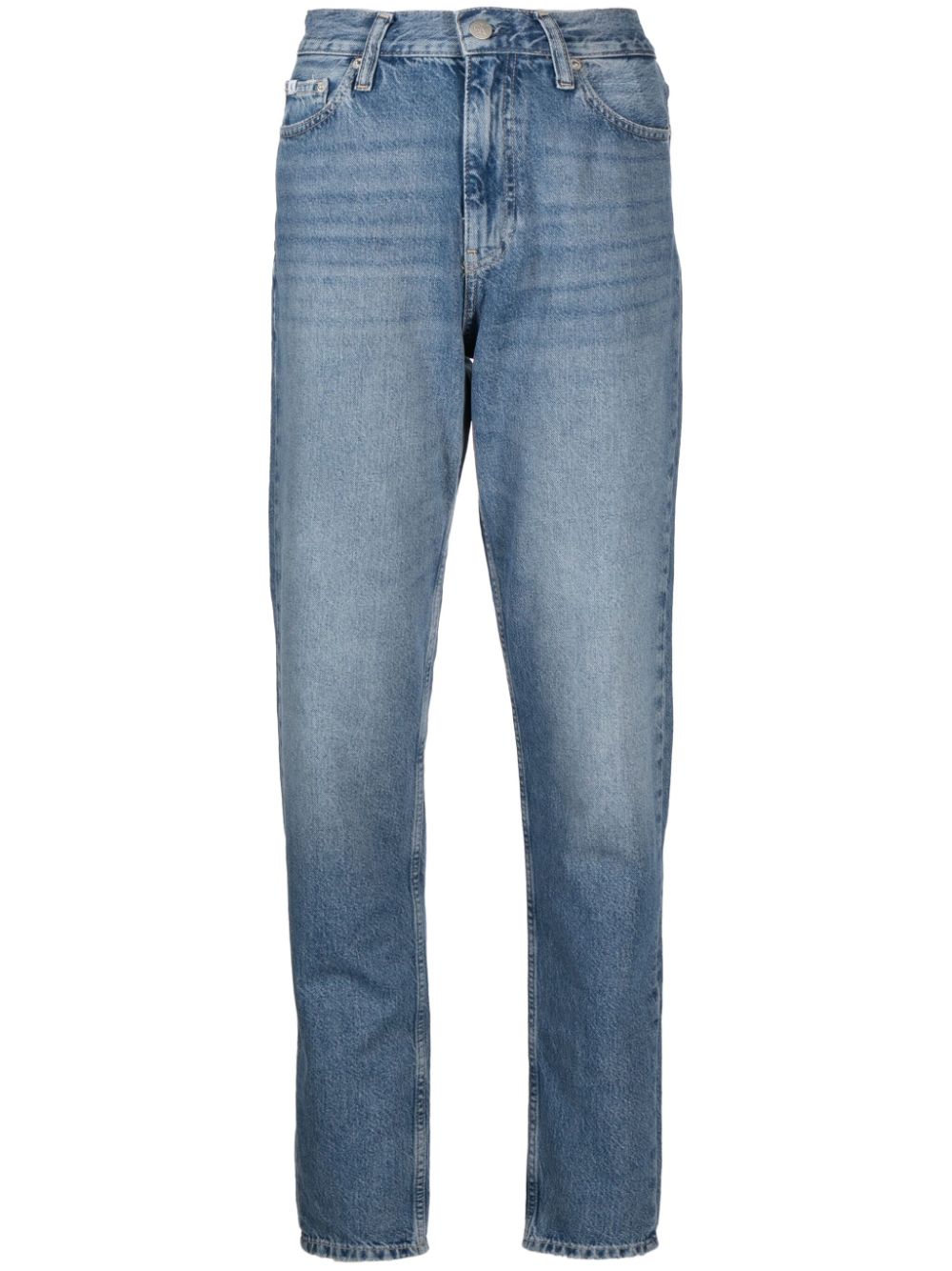 Calvin Klein Jeans high-rise cotton mom jeans - Blue von Calvin Klein Jeans