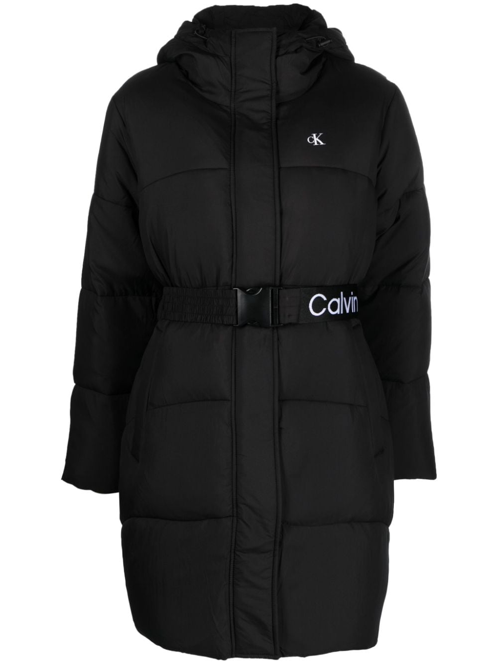 Calvin Klein Jeans hooded puffer jacket - Black von Calvin Klein Jeans