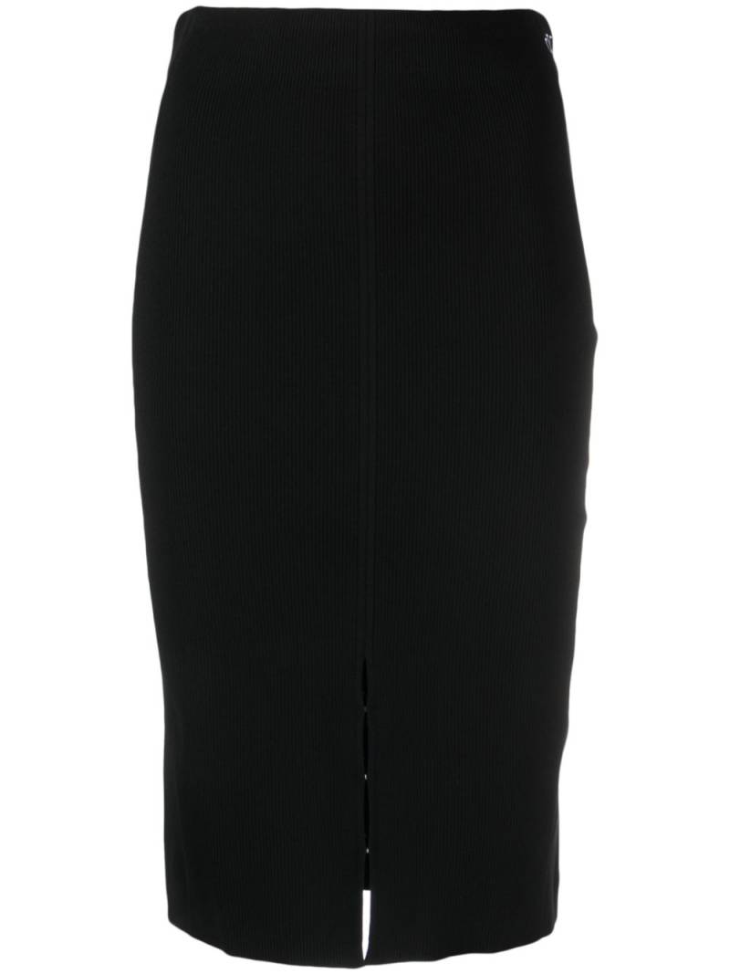 Calvin Klein Jeans hook-eye fastening pencil skirt - Black von Calvin Klein Jeans