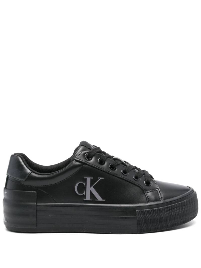 Calvin Klein Jeans leather sneakers - Black von Calvin Klein Jeans