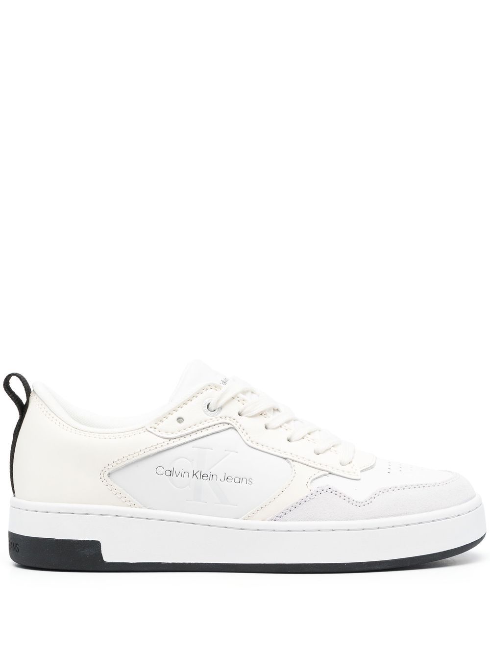 Calvin Klein Jeans logo-debossed panelled sneakers - White von Calvin Klein Jeans