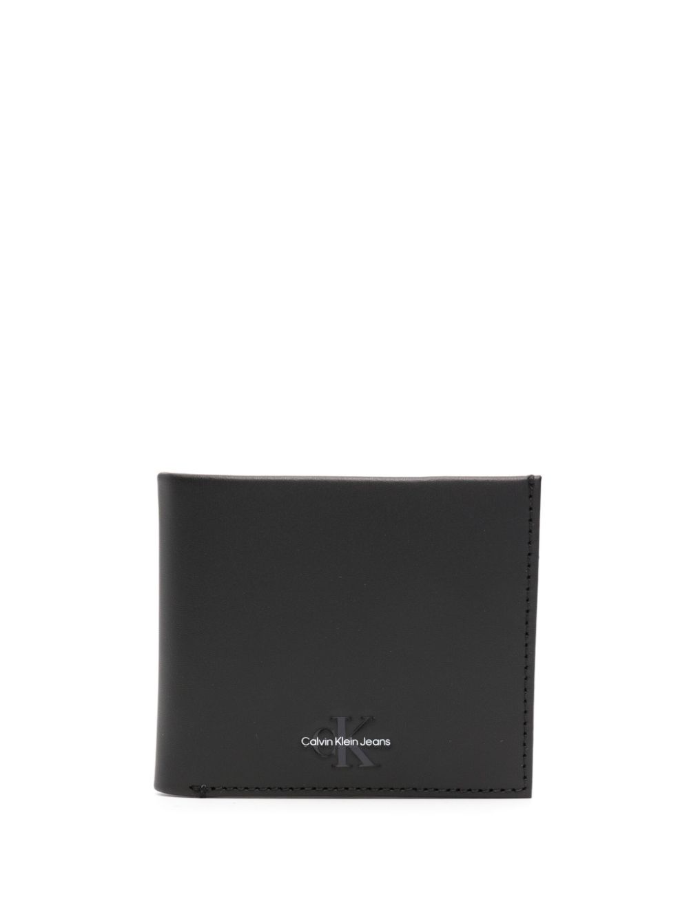 Calvin Klein Jeans logo-embossed leather wallet - Black von Calvin Klein Jeans