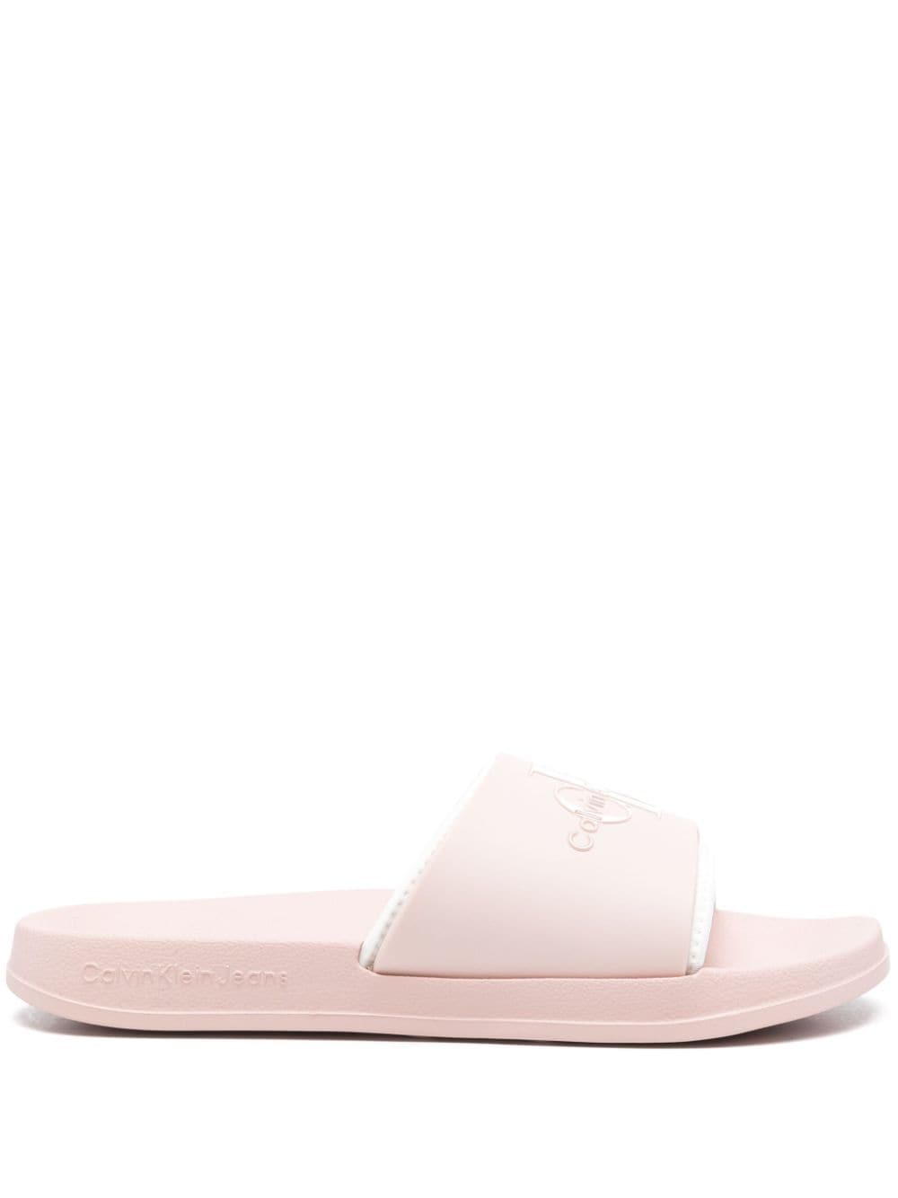 Calvin Klein Jeans logo-embossed slides - Pink von Calvin Klein Jeans