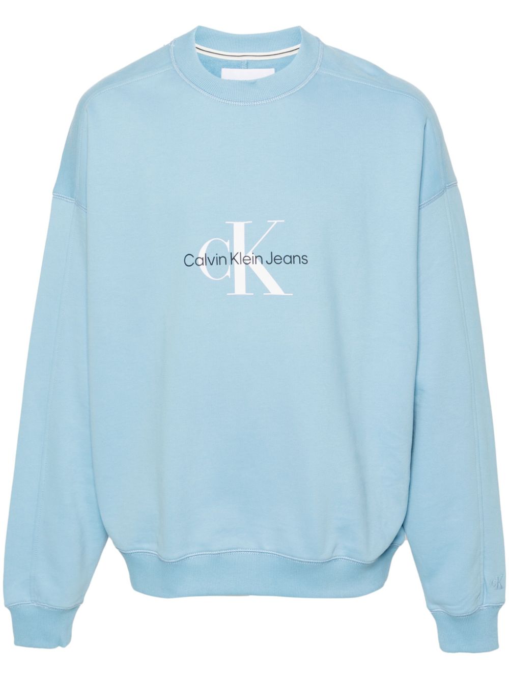 Calvin Klein Jeans logo-print cotton sweatshirt - Blue von Calvin Klein Jeans