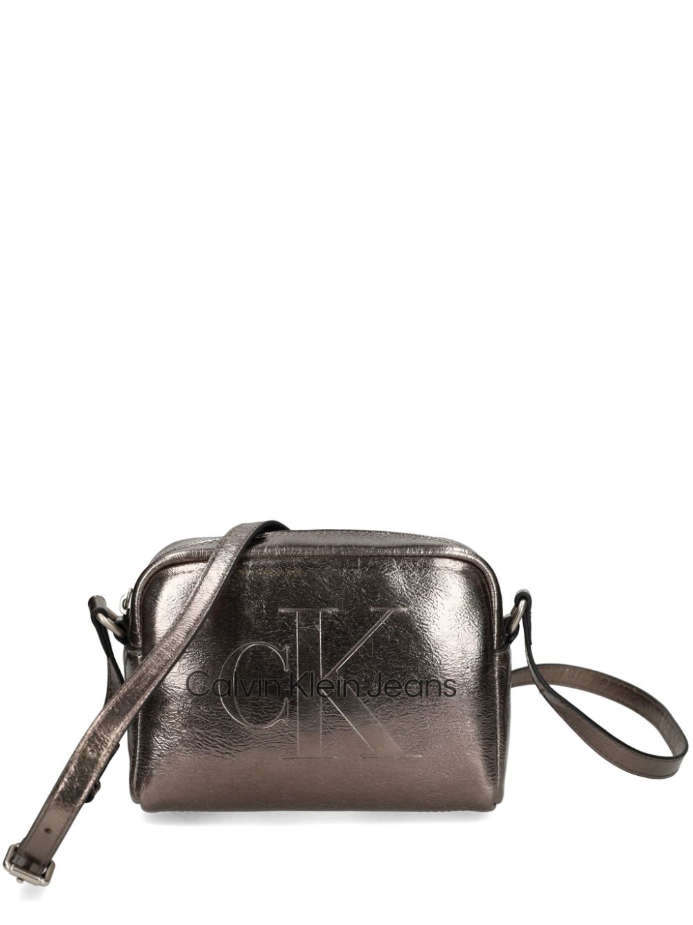 Calvin Klein Jeans metallic crossbody bag - Silver von Calvin Klein Jeans